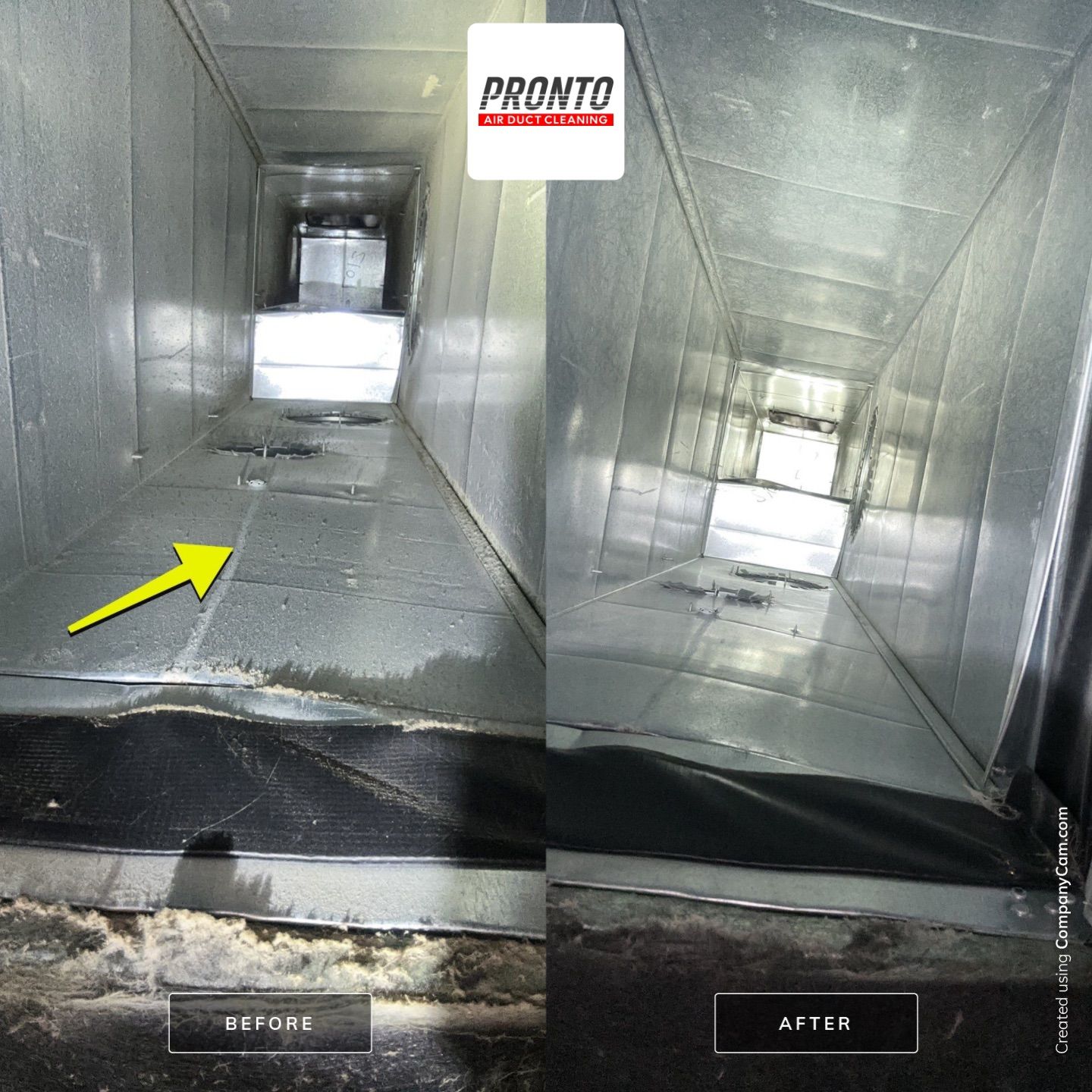 Air duct cleaning using Hypervac by Pronto Air Duct Cleaning