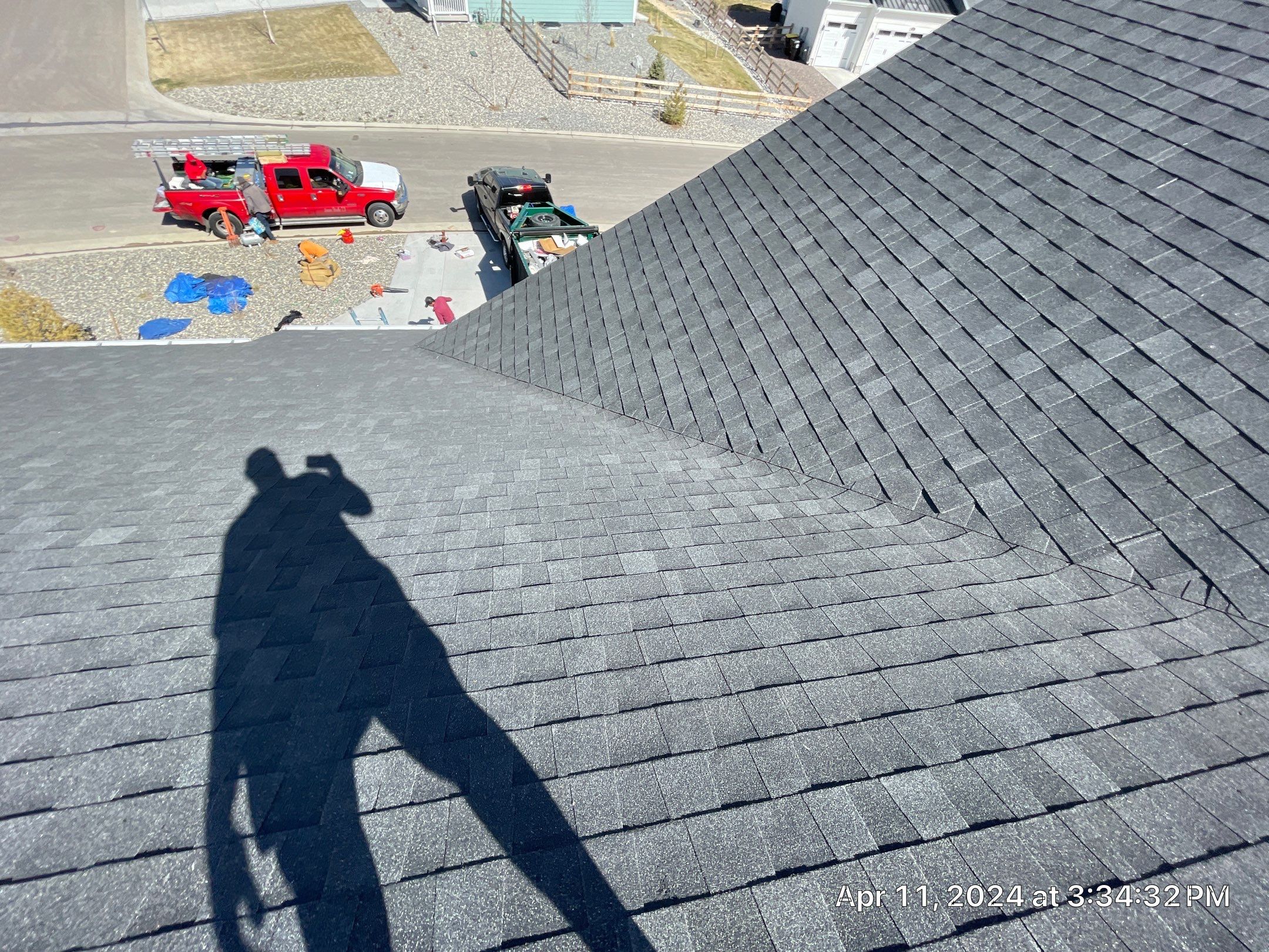 Residential Roofing Installation using Atlas Pinnacle Impact Black Shadow by Blue Peaks Roofing LLC 