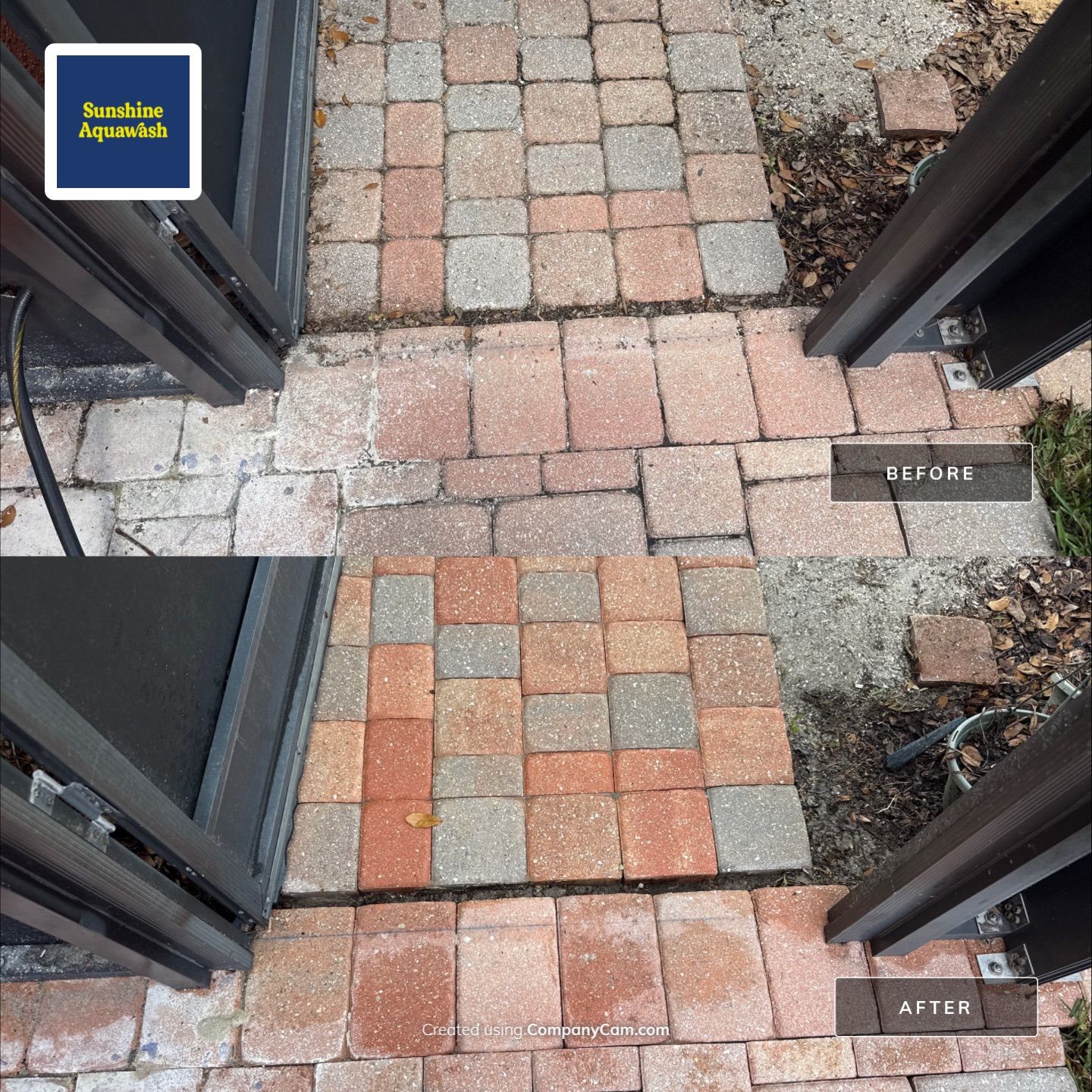 Vinyl Fence & Paver Patio Cleaning β Creekside Oaks, Parrish, FL by Sunshine AquaWash