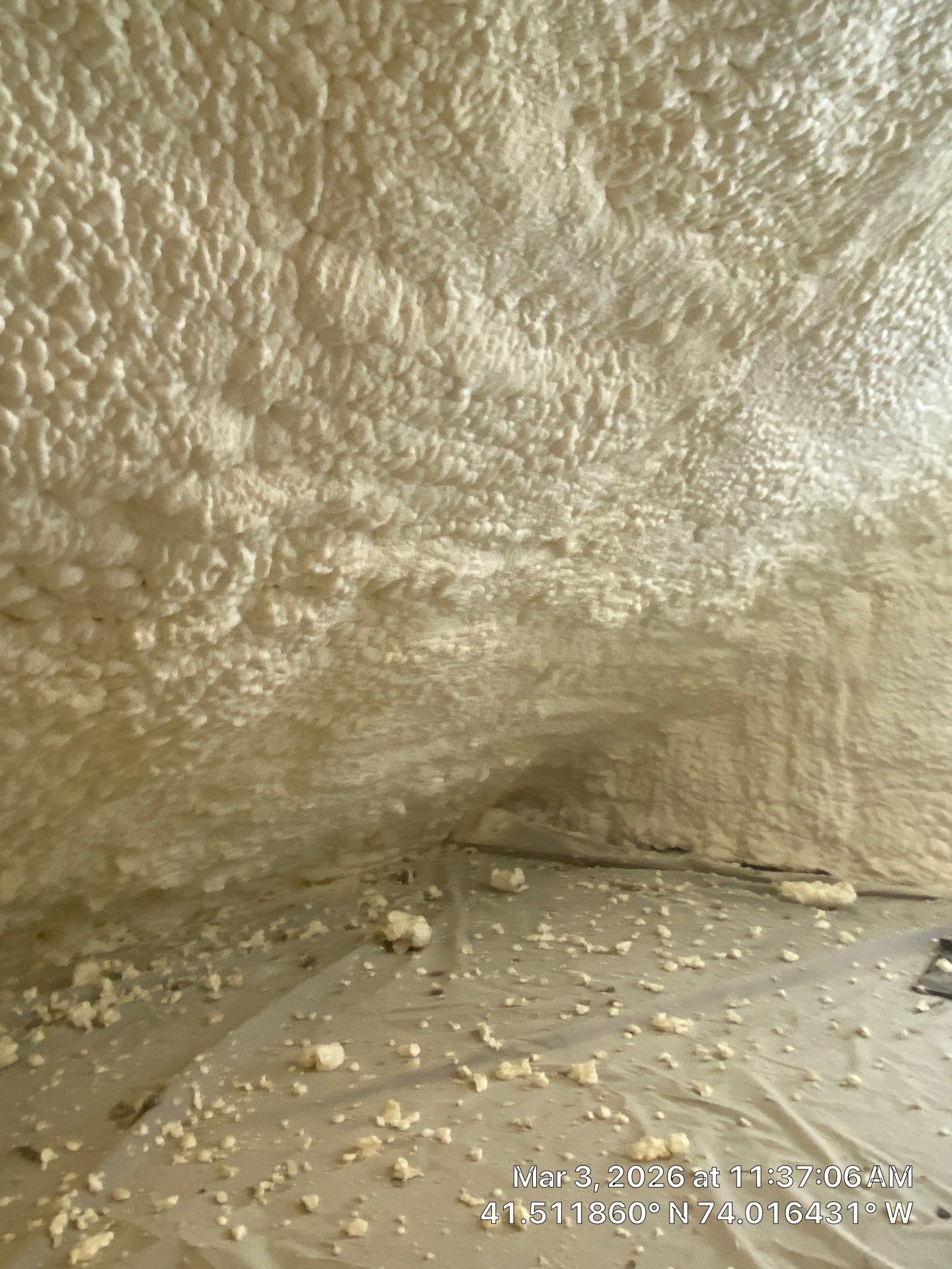 Attic Insulation using open cell spray foam by NYS Foam & Energy