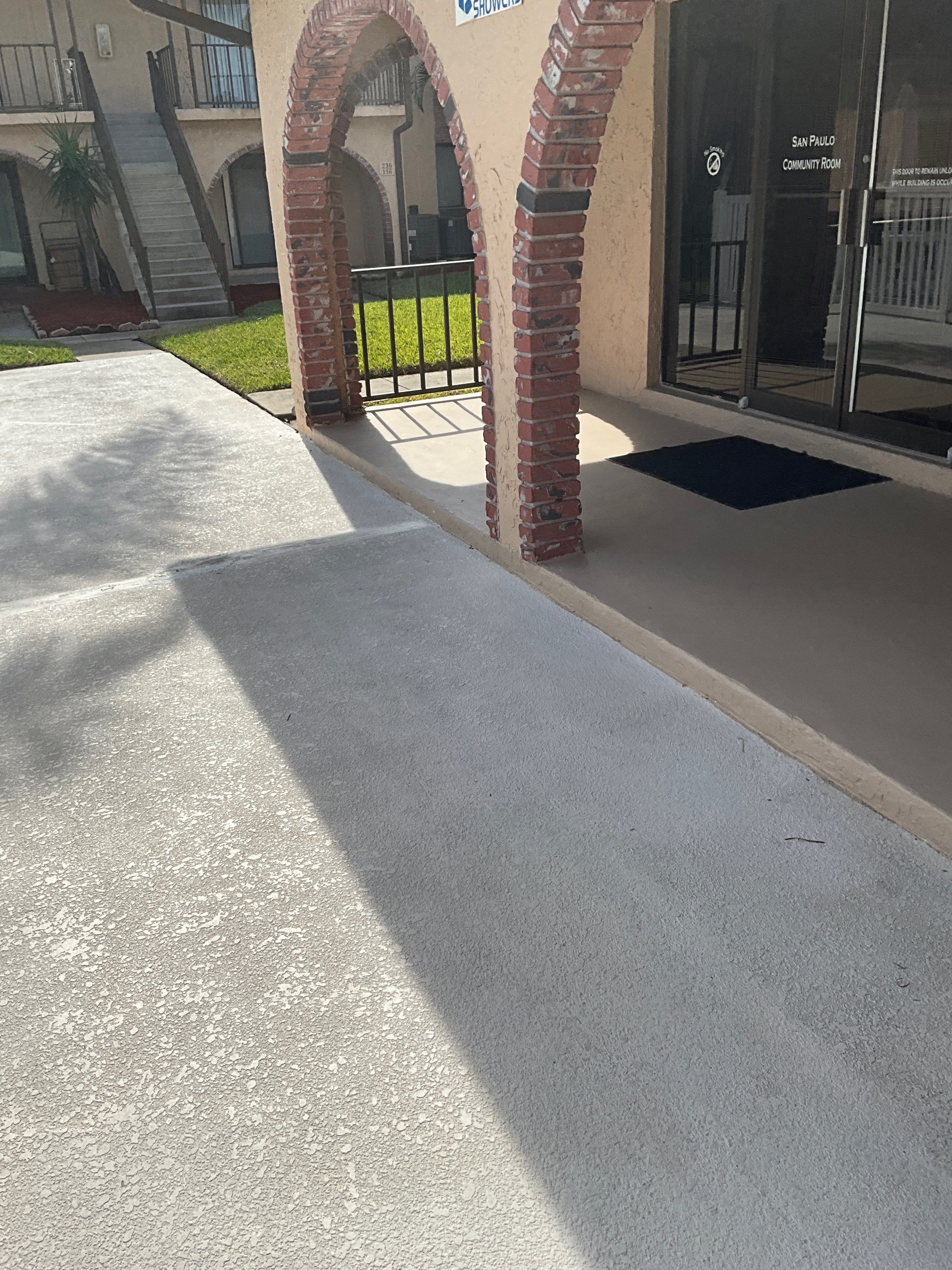 Pool Deck using Orbit and Tidal Wave by Amvet concrete coatings llc