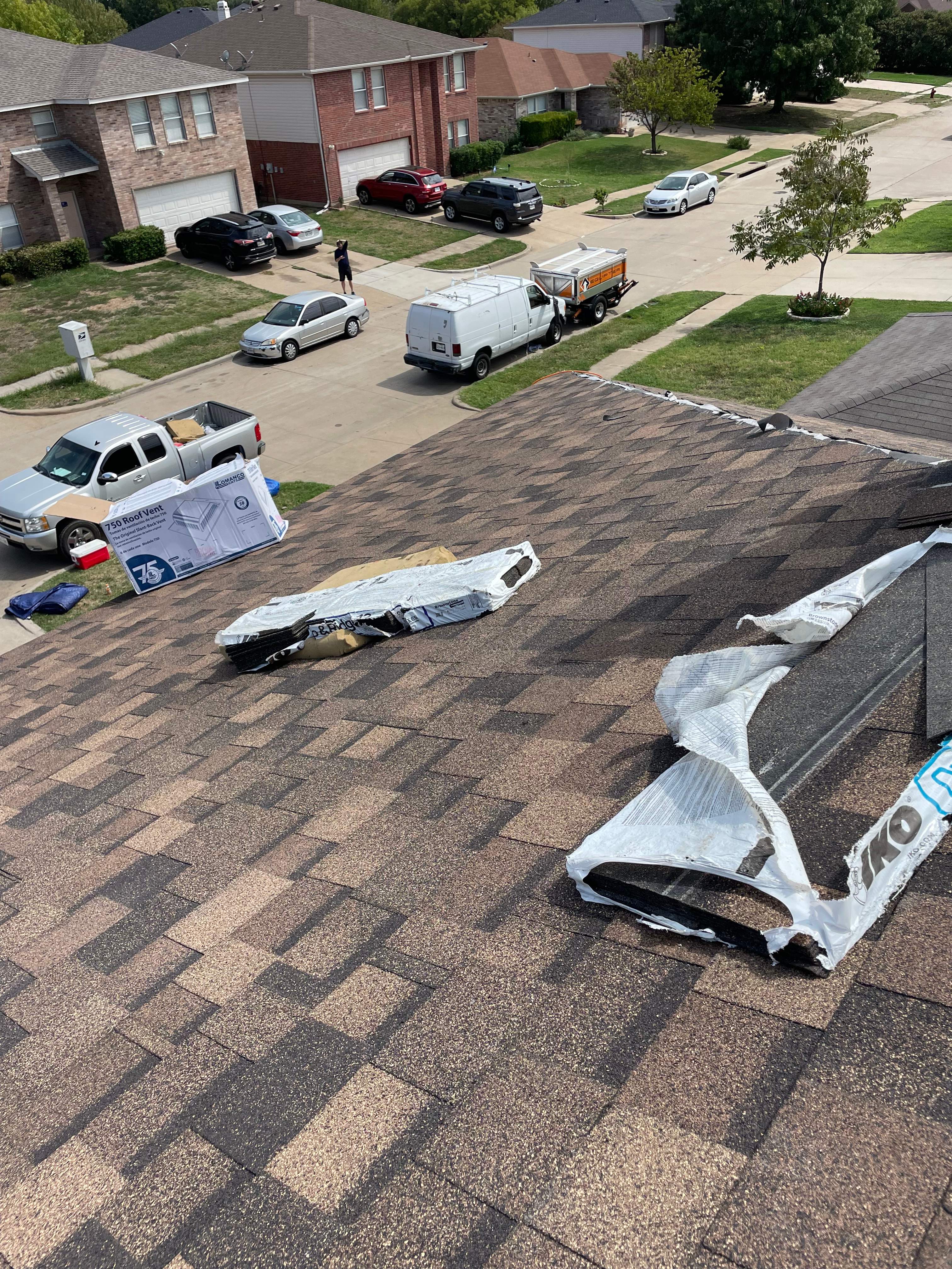 Full Roof Replacement, Chimney Rebuild and Interior Damage Replacement by First United Roofing & Construction