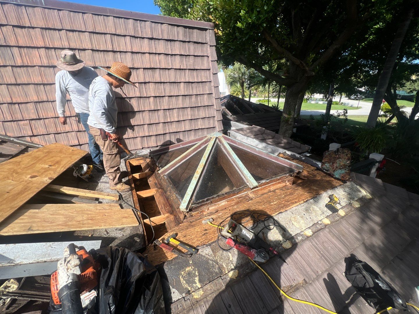 Gatehouse Rd., Sea Ranch Lakes, FL (Skylight Repair) by G&J Roofing 