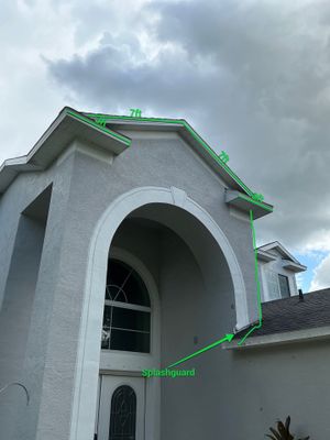White 6-Inch Seamless Gutters Installation in Tampa FL