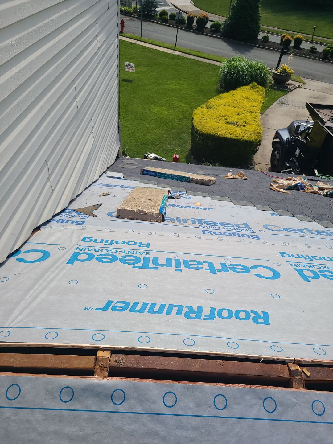 Vienna: Roof Replacement with CertainTeed Landmark Designer Shingles in Moire Black by RM Banning, Inc.