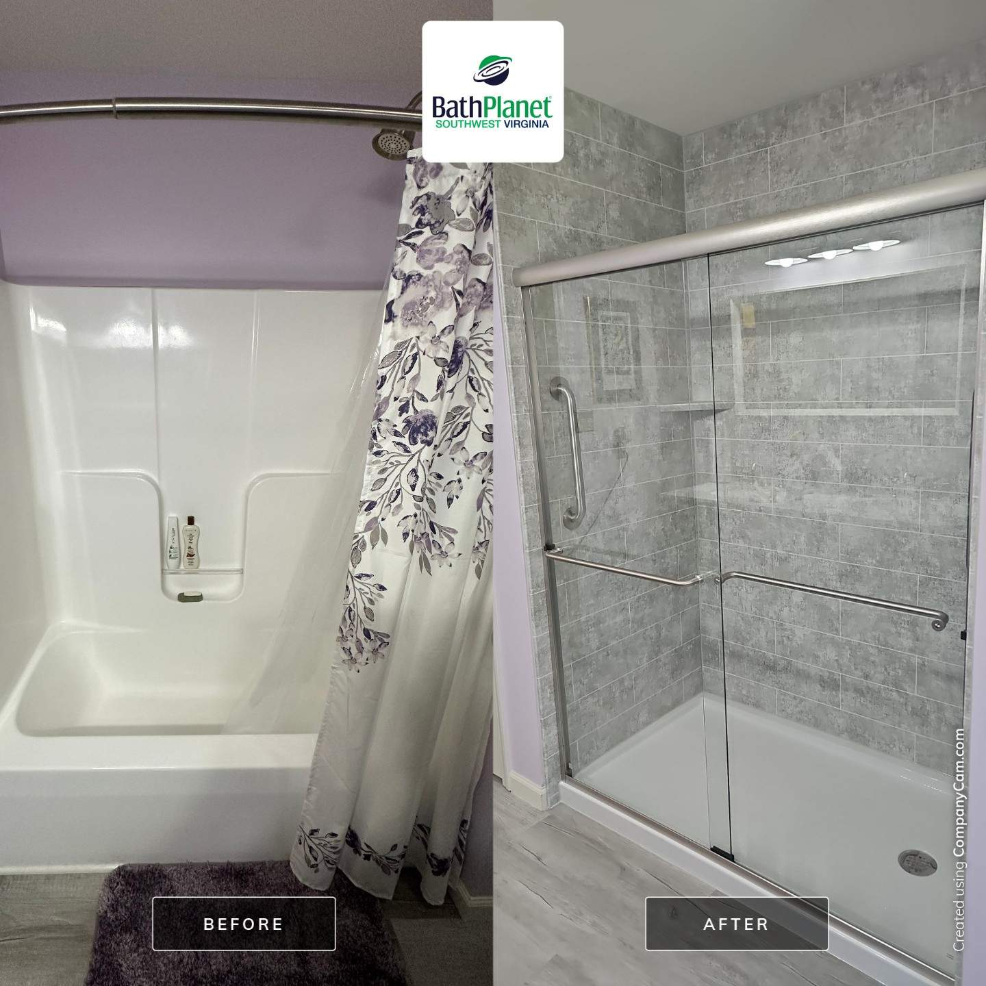 Tub to Shower in Metapeake by BathPlanet SW Virginia