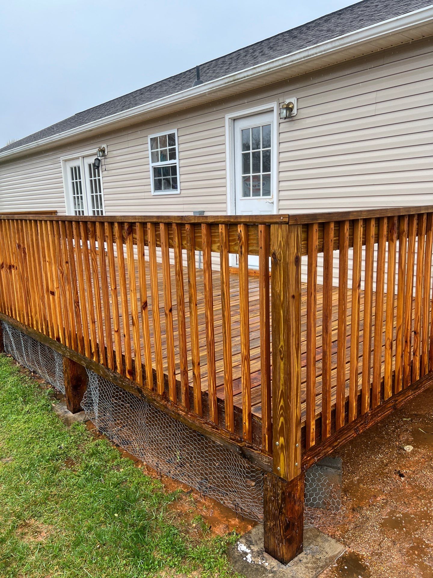 Coated Deck using Wood Sealant by DuraSeal