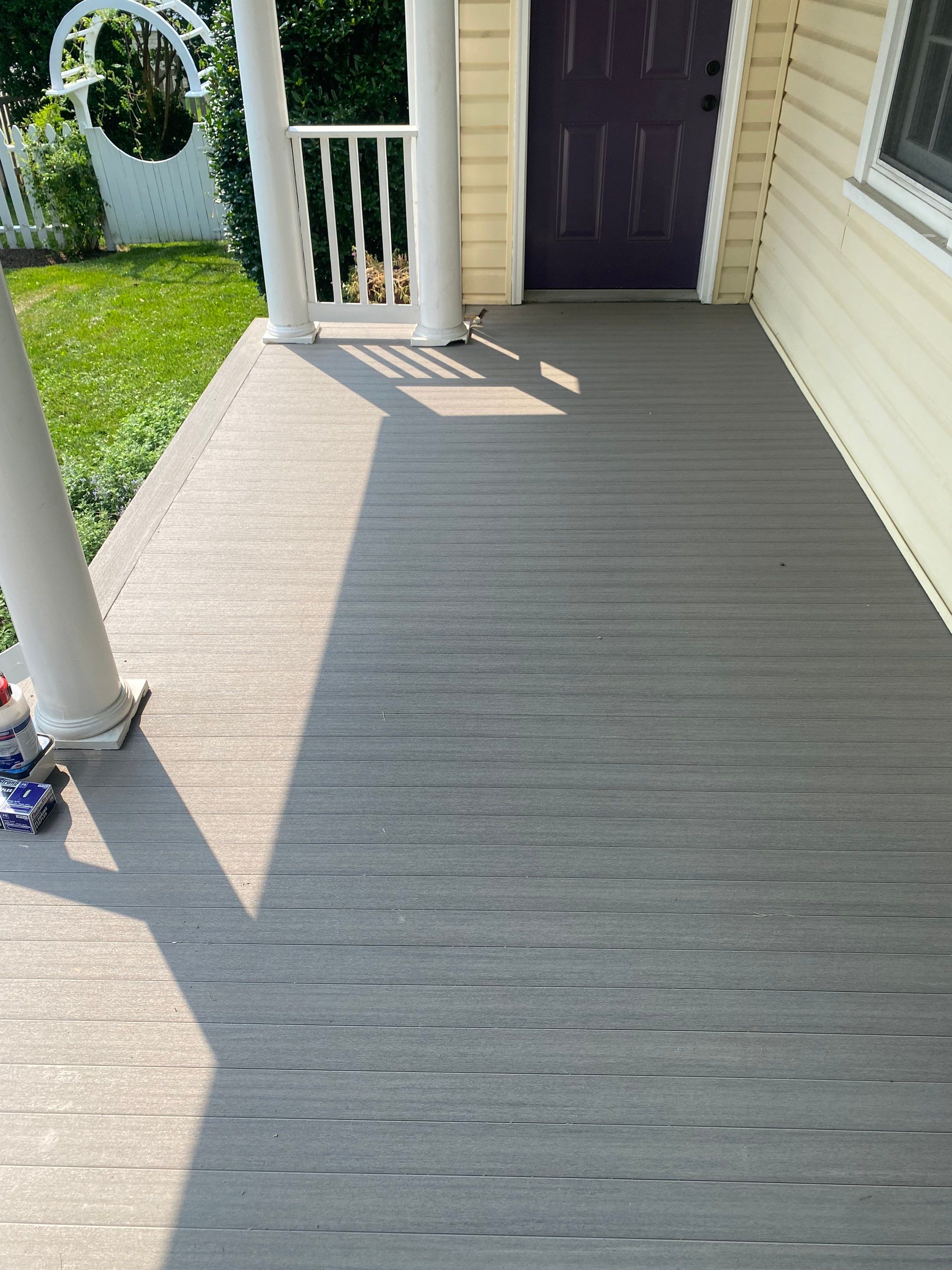Front Porch Transformation using Timbertech Decking by The Smet Companies, LLC