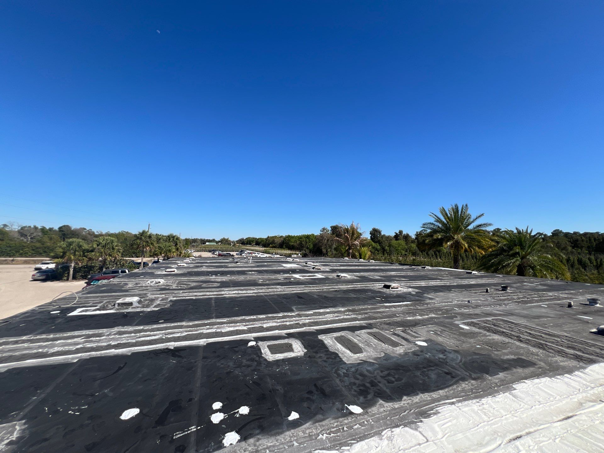 Flat Membrane Roof Repair and Interior Restoration in Fort Myers by cordova home services 