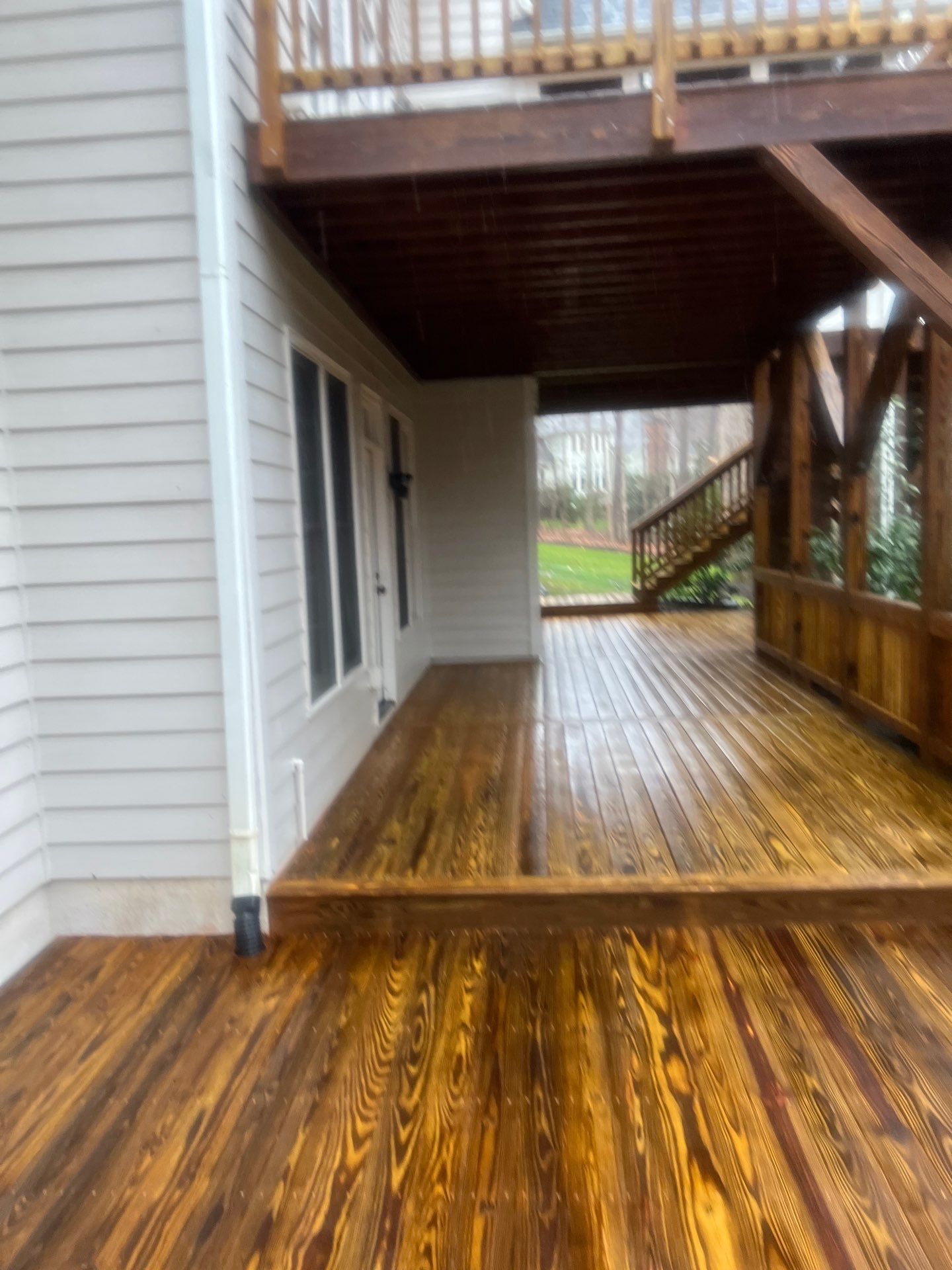 Multi level Deck coated with Wood Sealant by DuraSeal