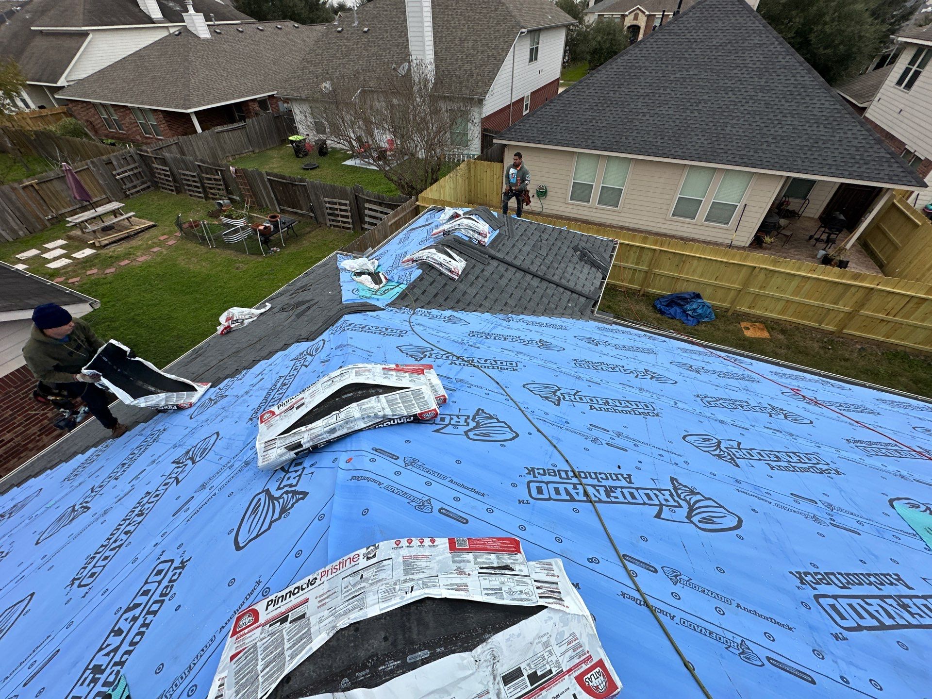 Project in Houston by Motion Roofing