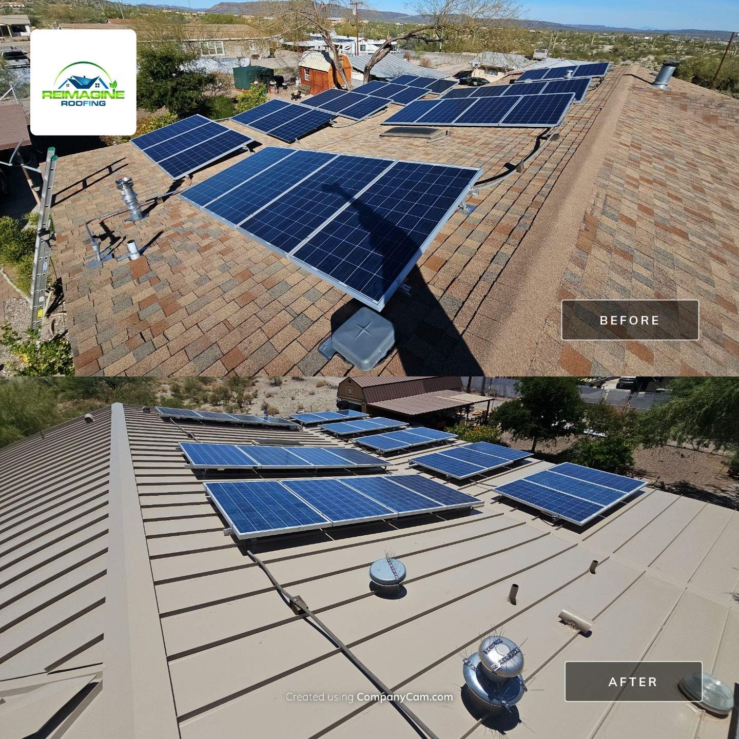 Champagne Standing Seam by Reimagine Roofing