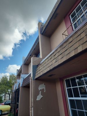 Mansard shingles and flat
