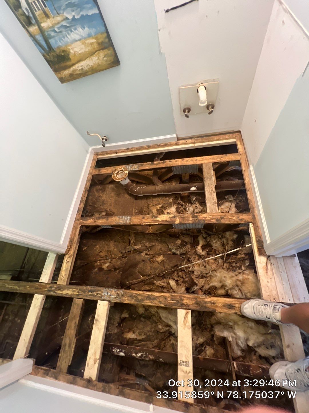 Caving Floor Flooring Repair in Oak Island, NC by RGR Construction and Roofing, LLC