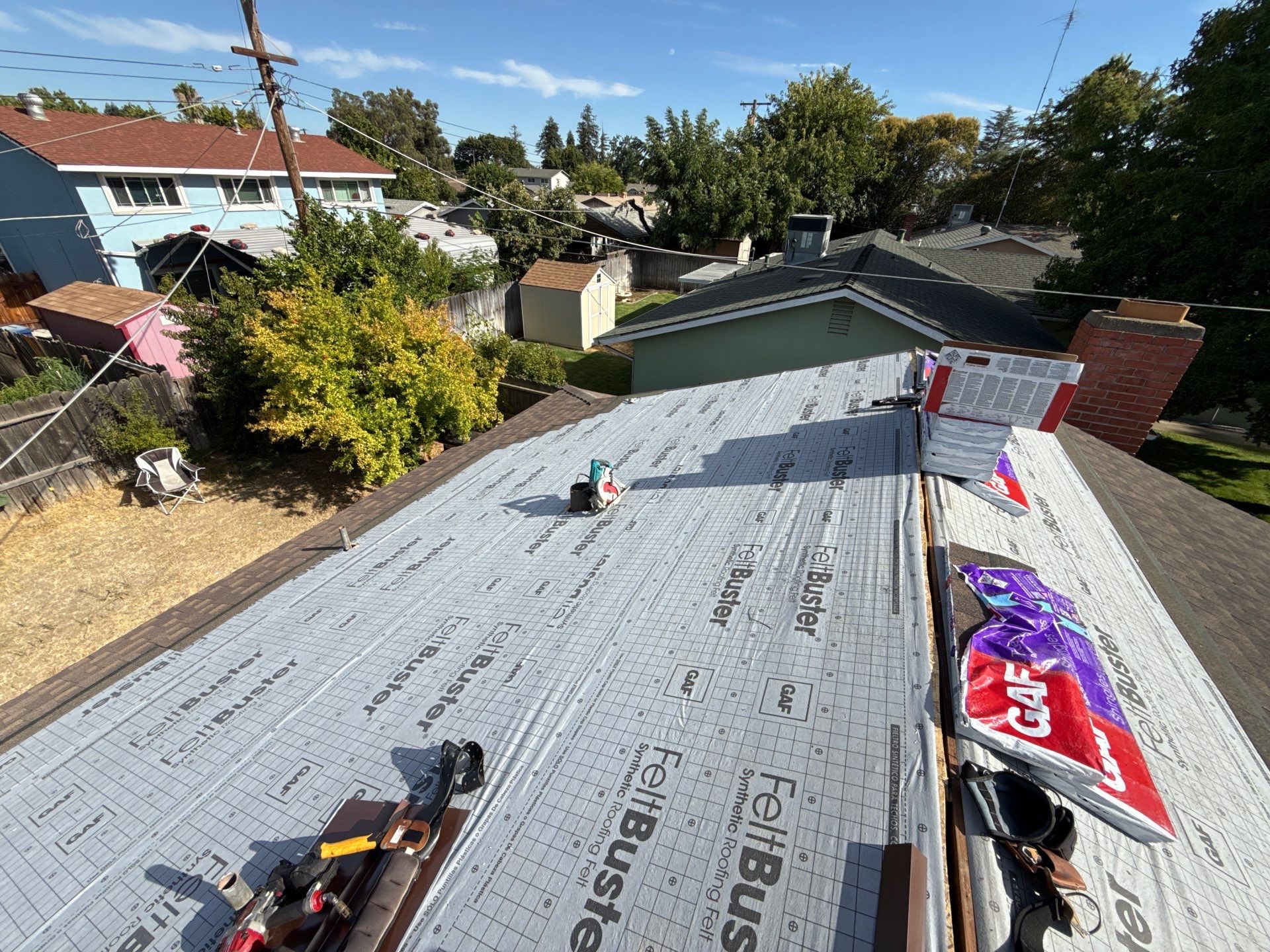 Residential Reroof using GAF by Nextop Roofing