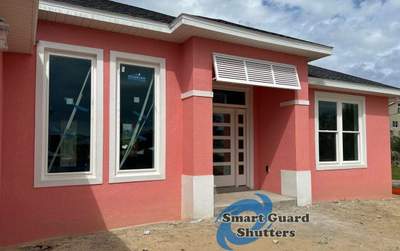 Decorative Bahama Shutter in Traffic White