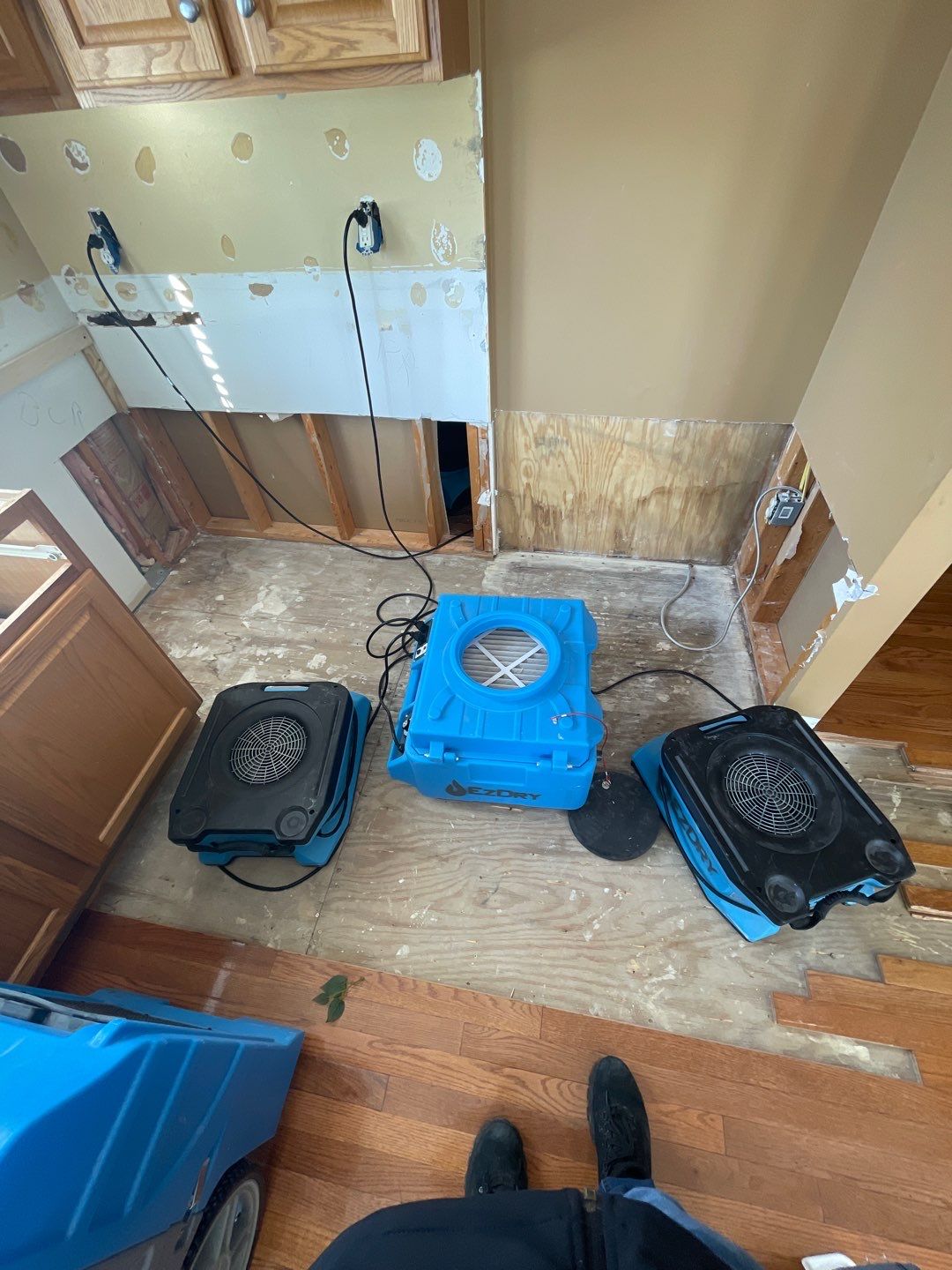 Project in Plymouth by EzDry Water Mitigation & Property Restoration