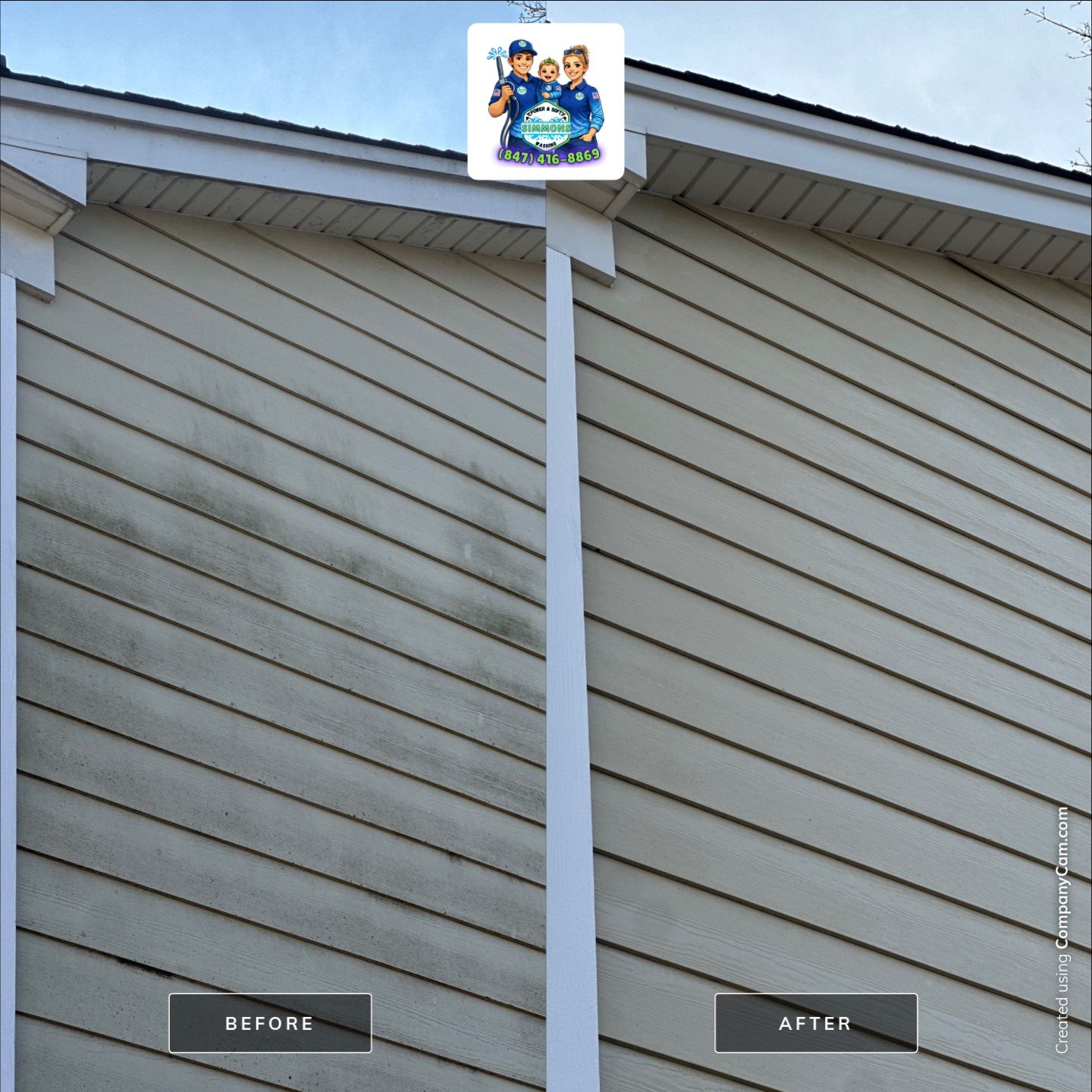 Project in Glenview by Simmons Power & Soft Washing