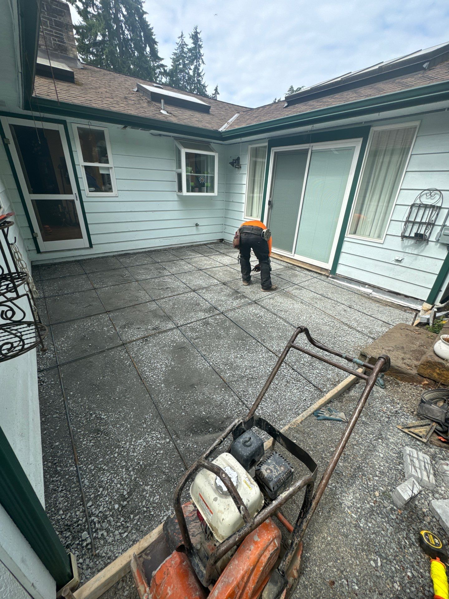 Stamped Concrete Patio and Driveway | Edmonds  by Jireh Asphalt & Concrete Inc 