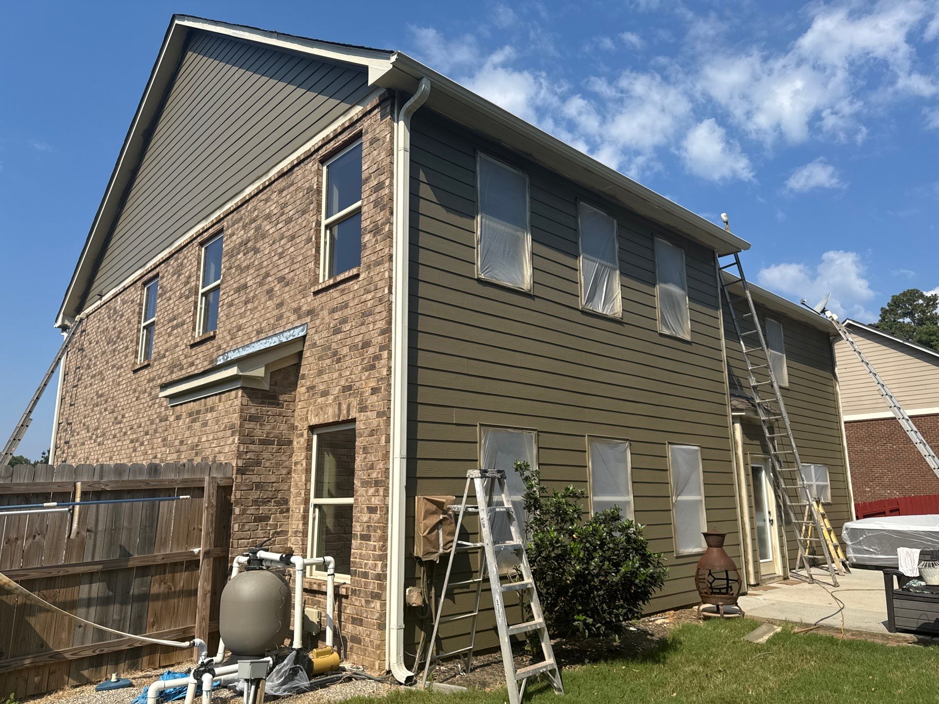 Exterior Painting and Trim Refresh for Dacula Residential Property by Swift Home Renovations