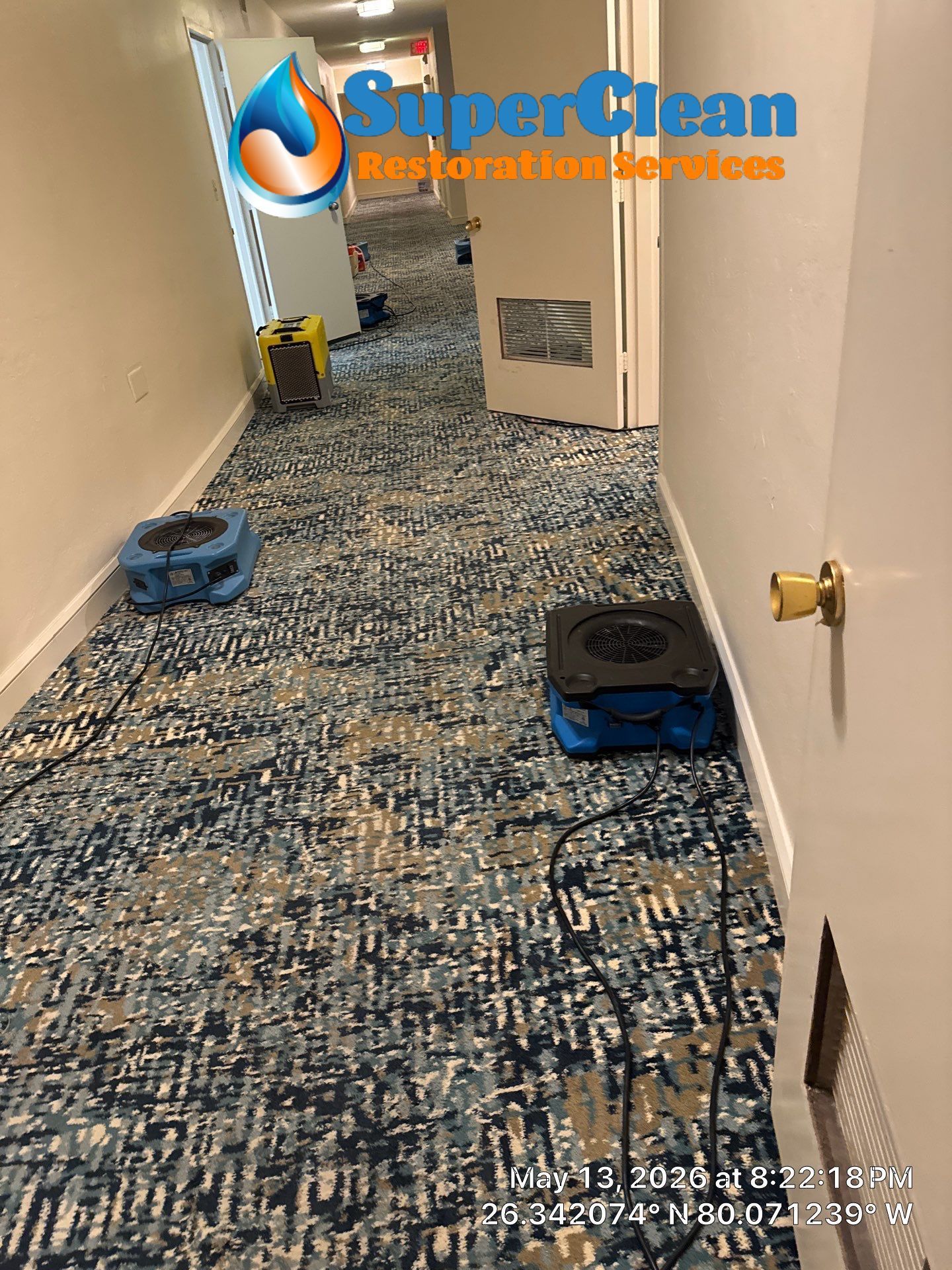 Water Damage Restoration and Structural Drying in Boca Raton by SuperClean 