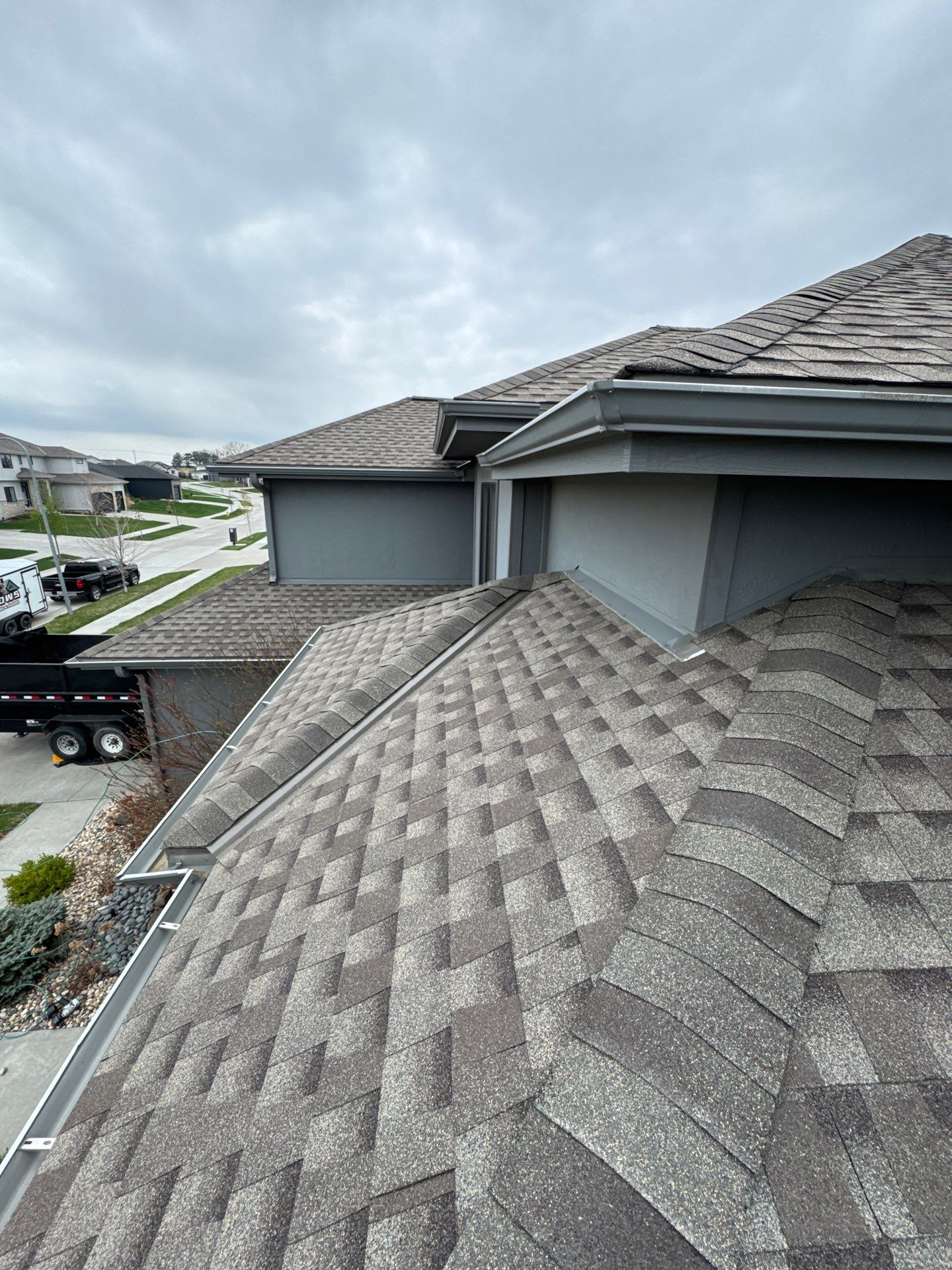 Residential Roof Restoration and Interior Ceiling Leak Repair in Omaha by Crows Roofing LLC
