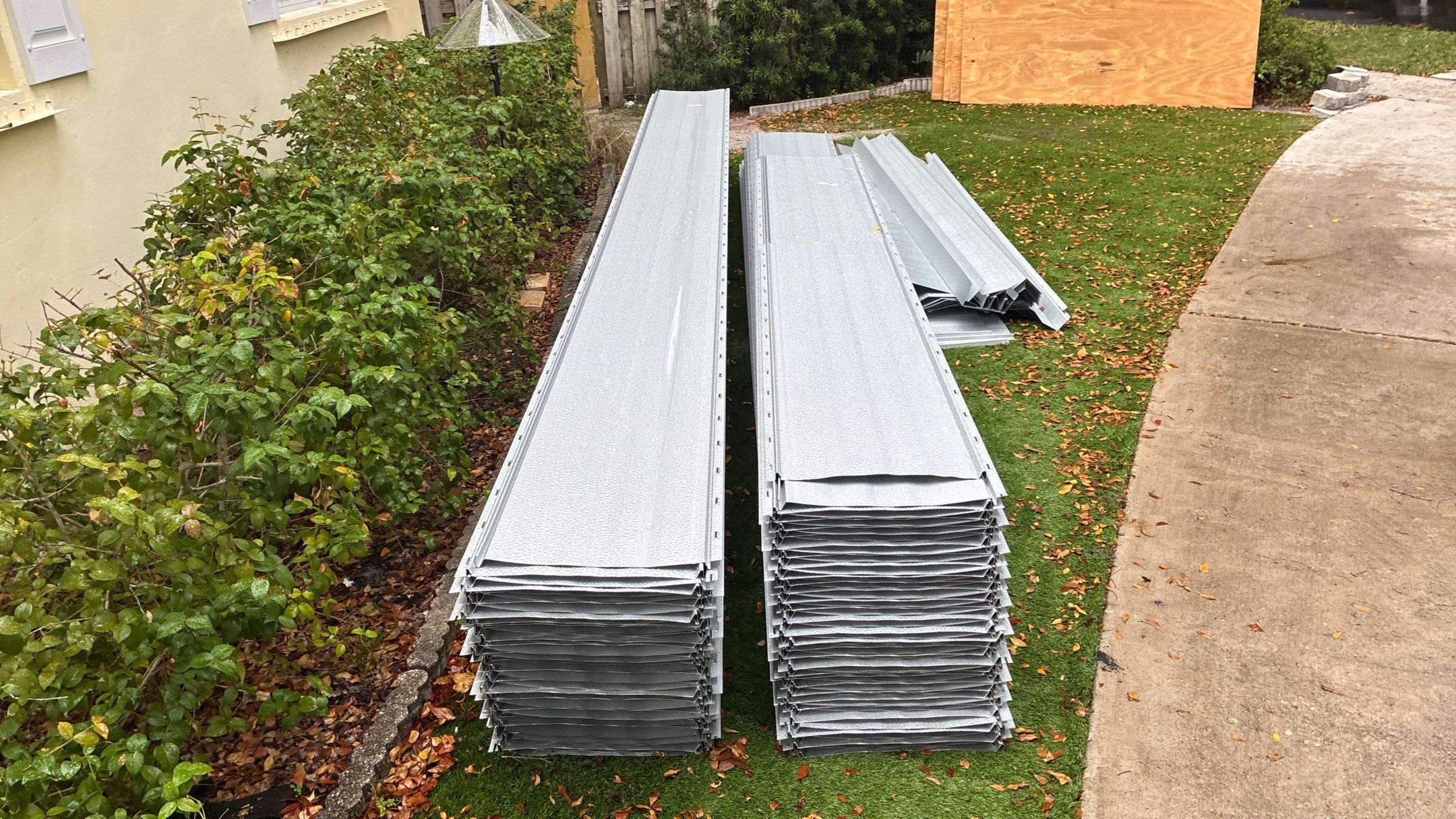 Residential Roofing Installation using 1" Nail strip metal roof by BLUES BROTHERS ROOFING
