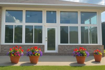 Screen Room Conversion to Glass Under 