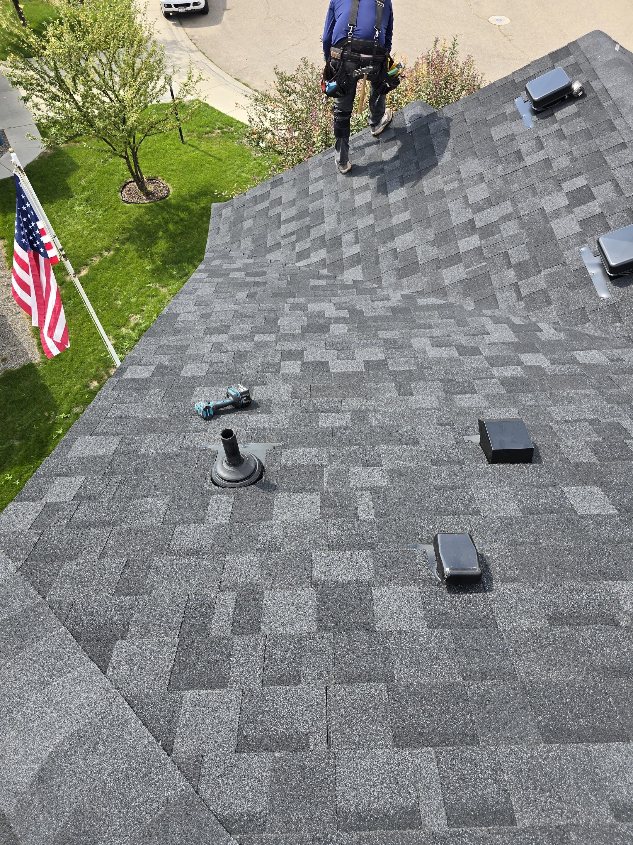 Residential Roof Replacement and Attic Structural Repair in Eagle by Olive Roofing