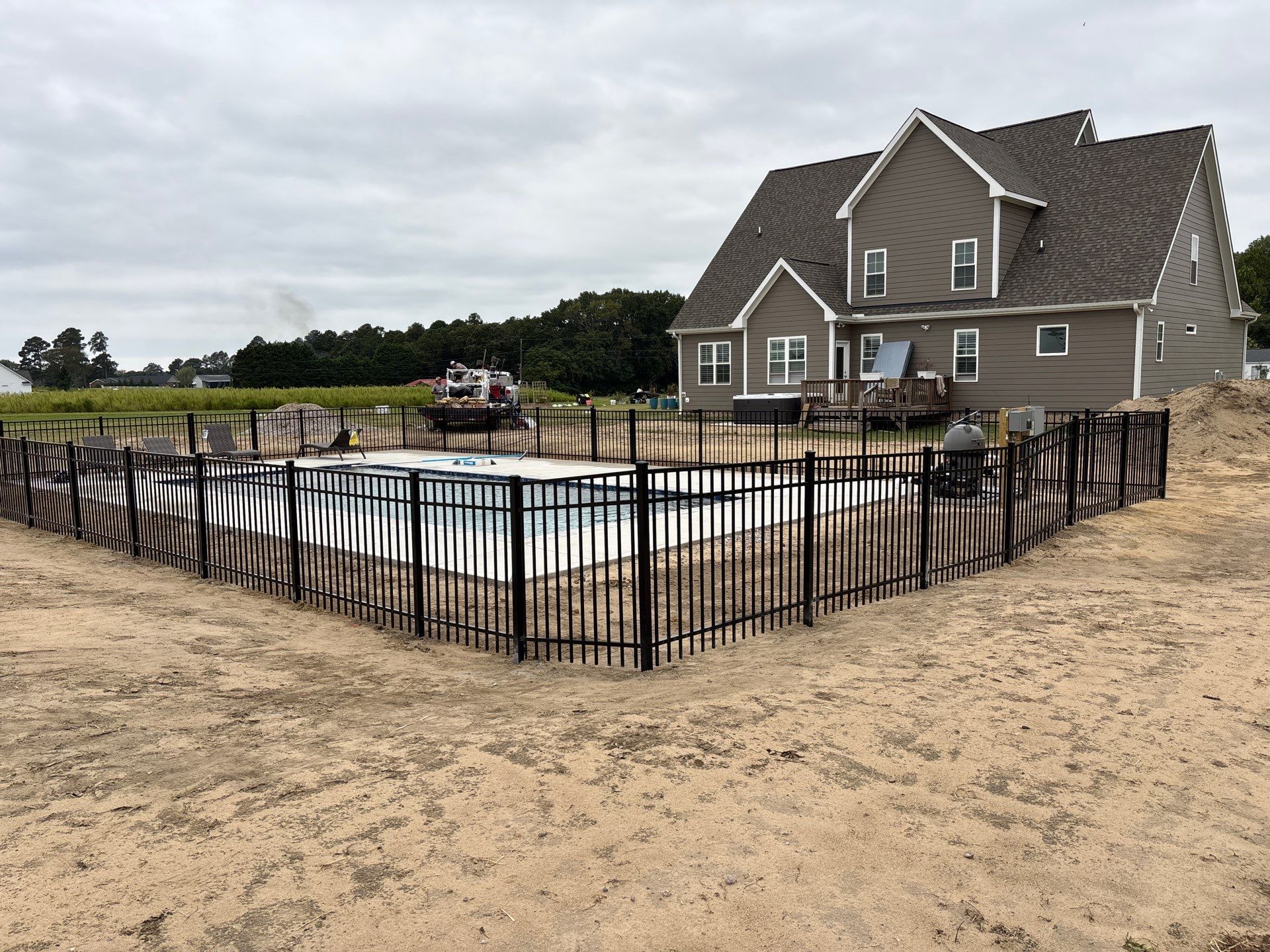 Pool Fencing Project in Bailey by Superior Fence and Rail