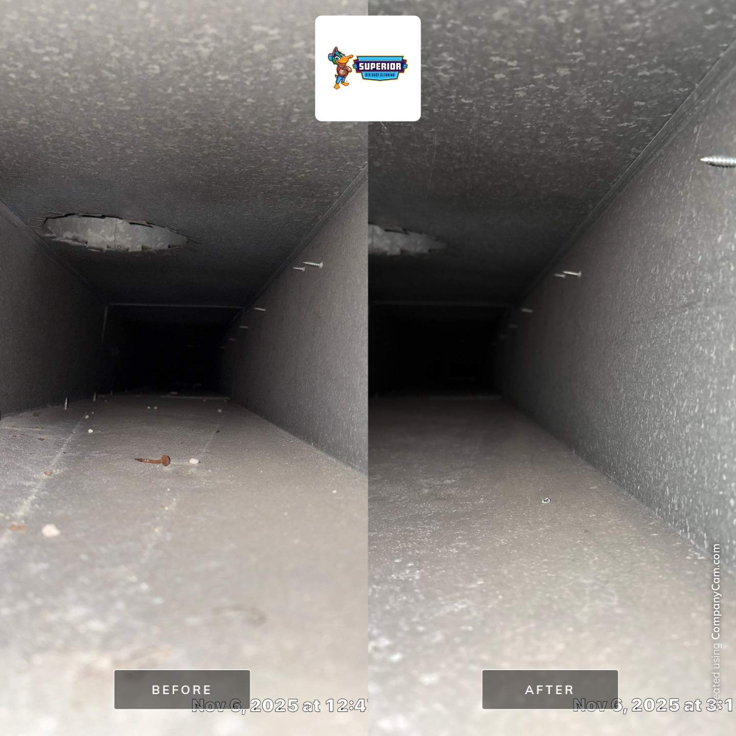 Air Duct Cleaning With a Vacuum Truck in Baden, PA by Superior Air Duct Cleaning