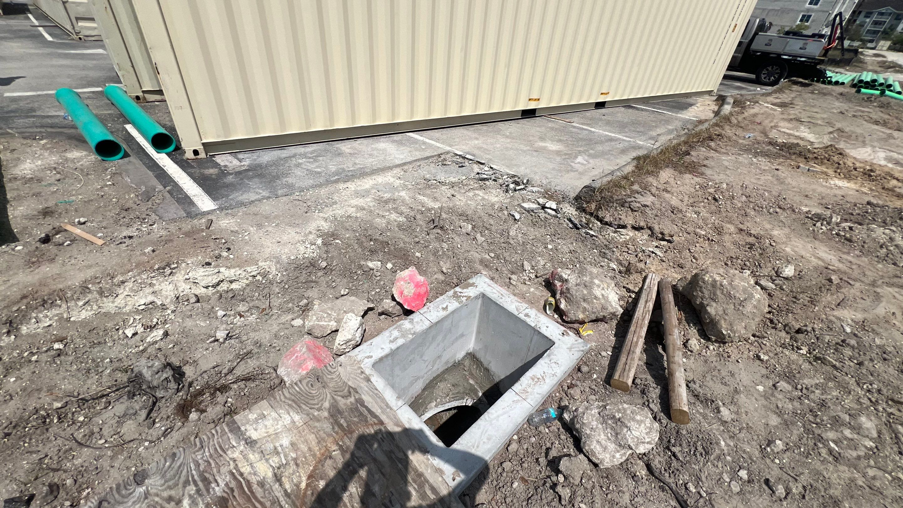Redevelopment Project Stormwater System Cleaning by Don Mar, Inc. Storm Water Solutions