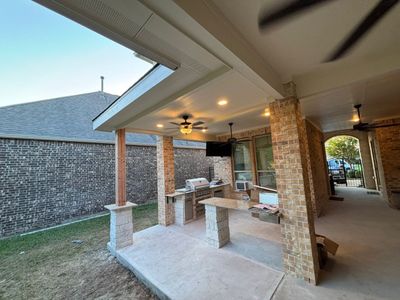 Patio Extension for Outdoor Kitchen