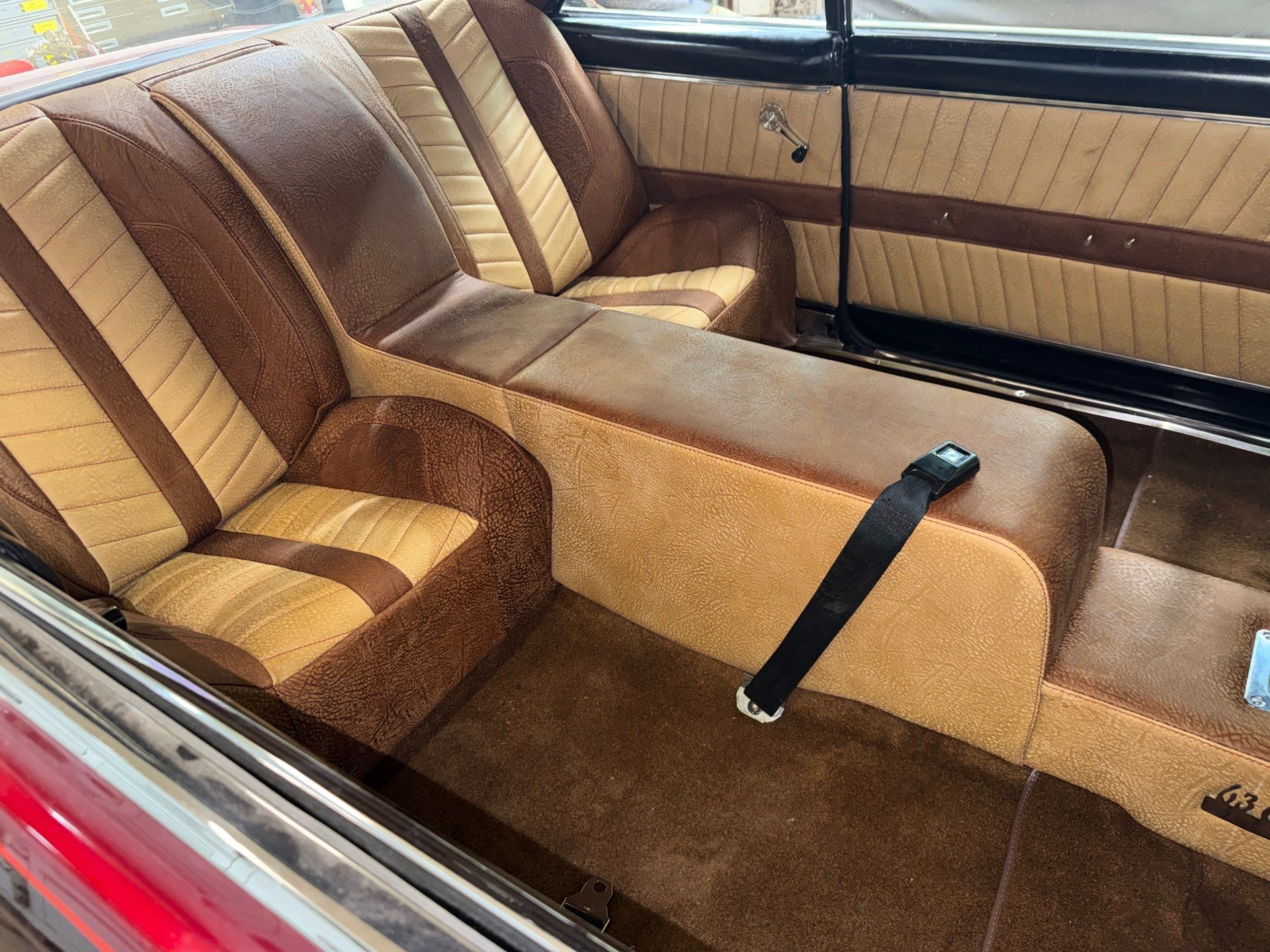 1963 Nova SS Custom Leather Interior  by Rocky Mountain Upholstery Co