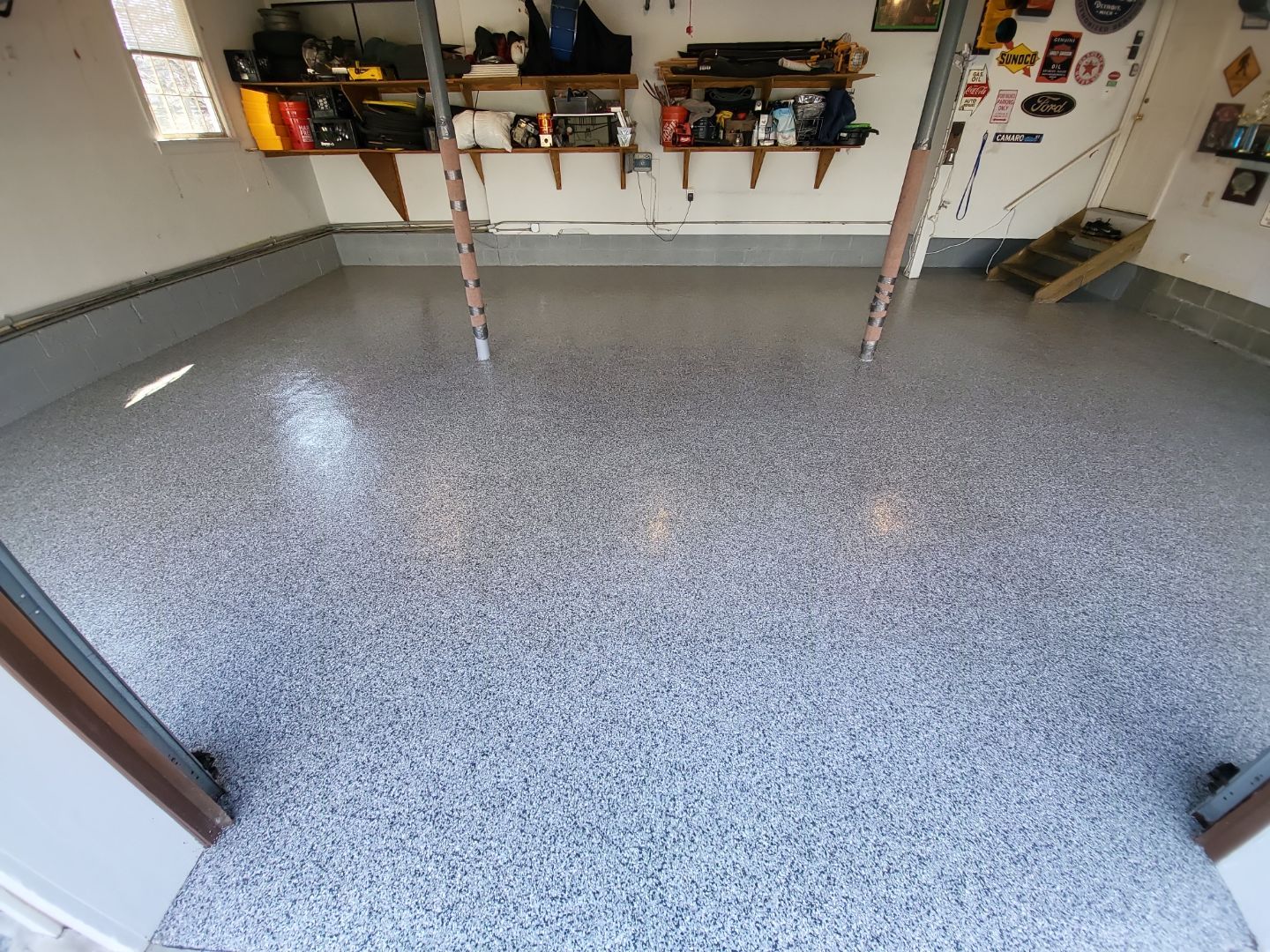 Garage Floor Coating using Penntek by Spectrum Painting, LLC