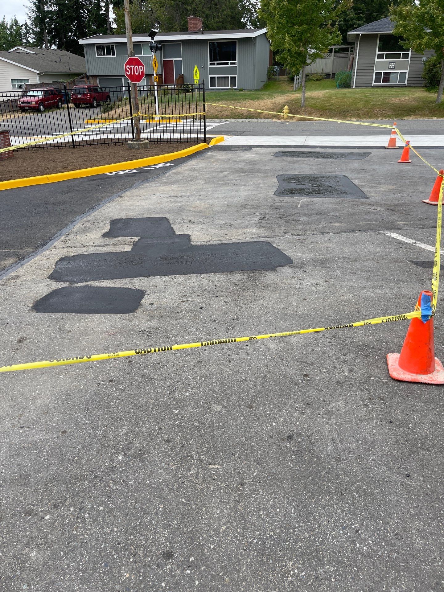 Cedar Park | Christian School Asphalt Parking Lot Repair  by Jireh Asphalt & Concrete Inc 