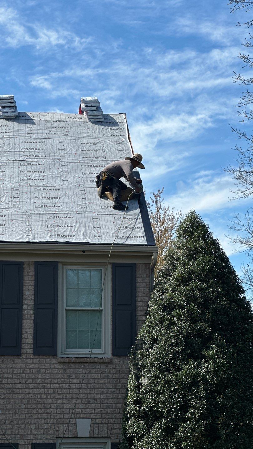 Residential Roofing Installation using Gaf Timberline HDZ Weathered Wood by Undersun Roofing 