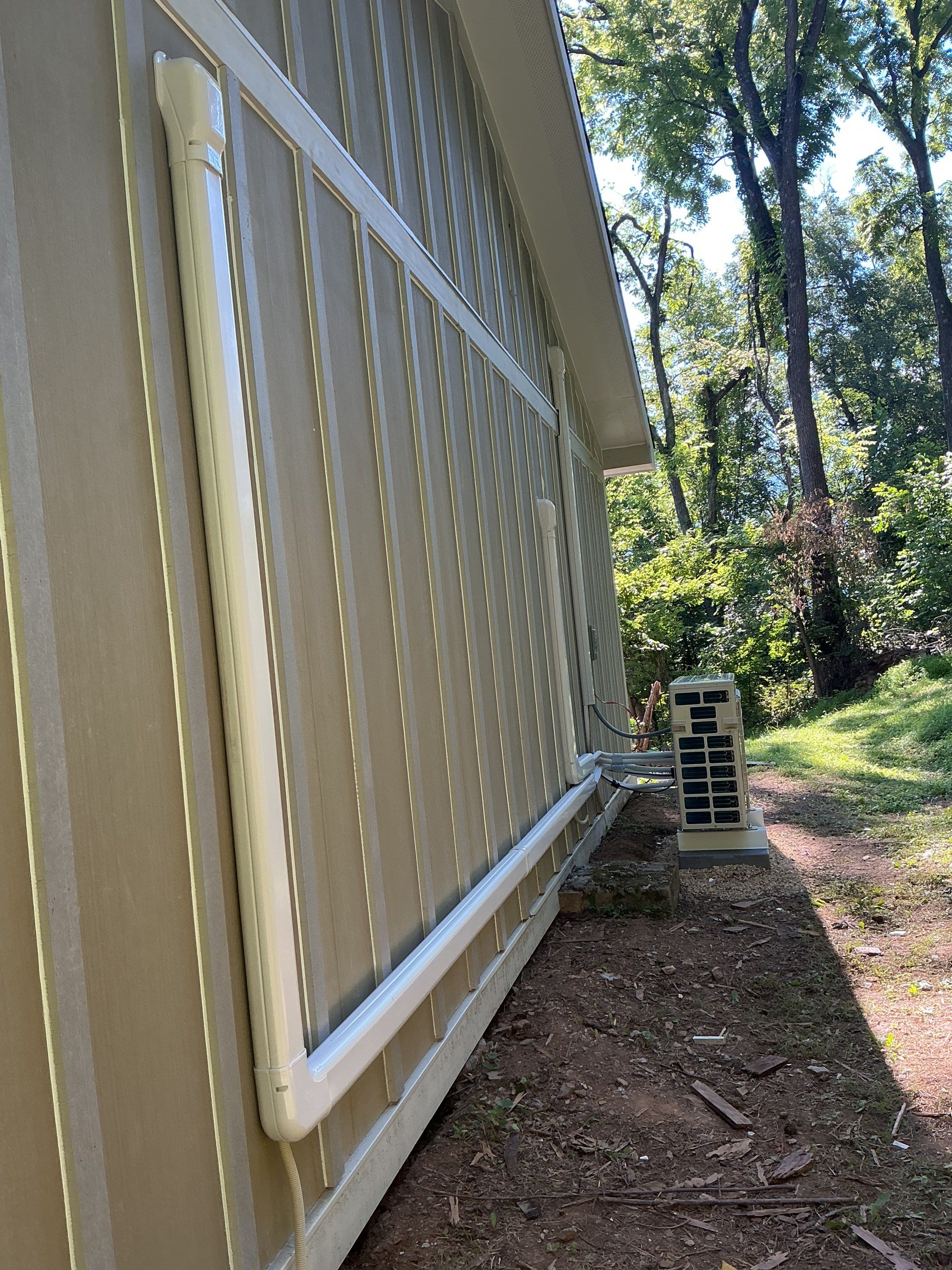 Mitsubishi Mini-split install in Stanley by Elemental Heating and air conditioning LLC