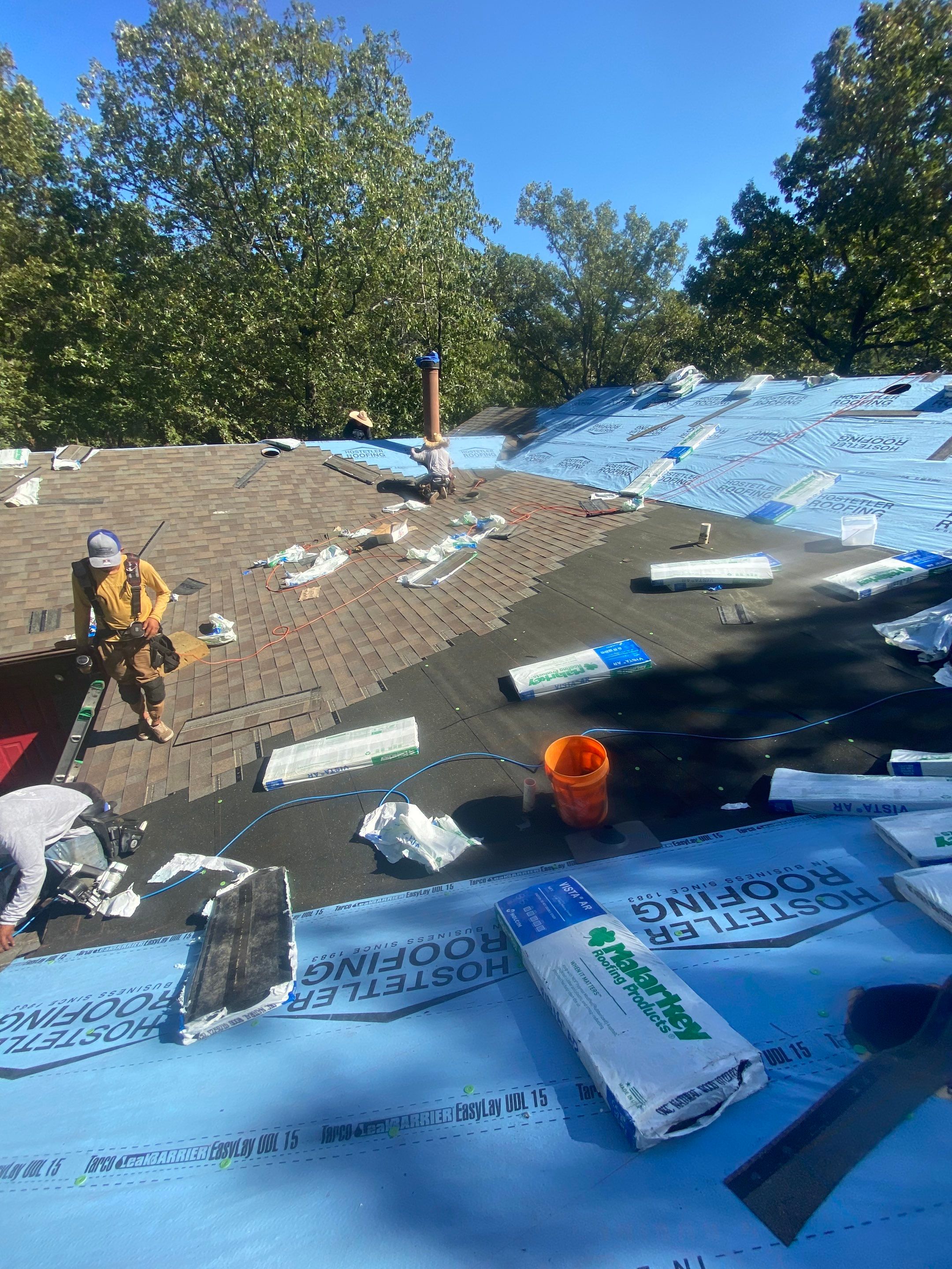 Residential Shingle Reroof using Malarkey Vista by Hostetler Roofing