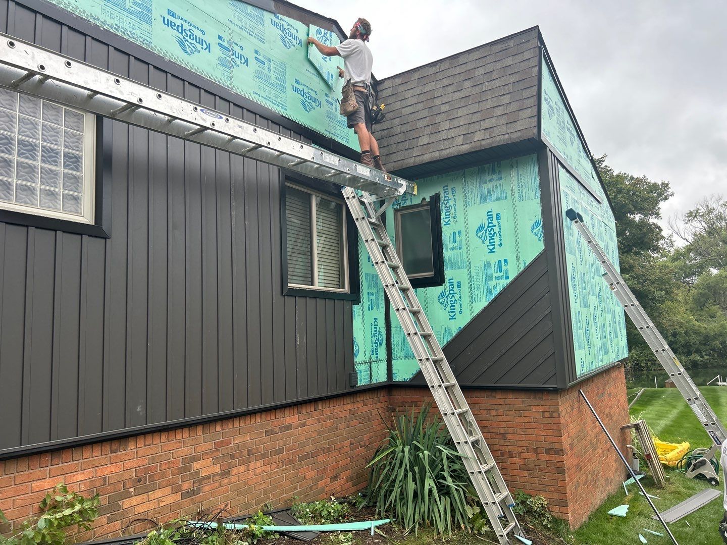 Siding Replacement using Alside 7" B&B by 180 Contractors