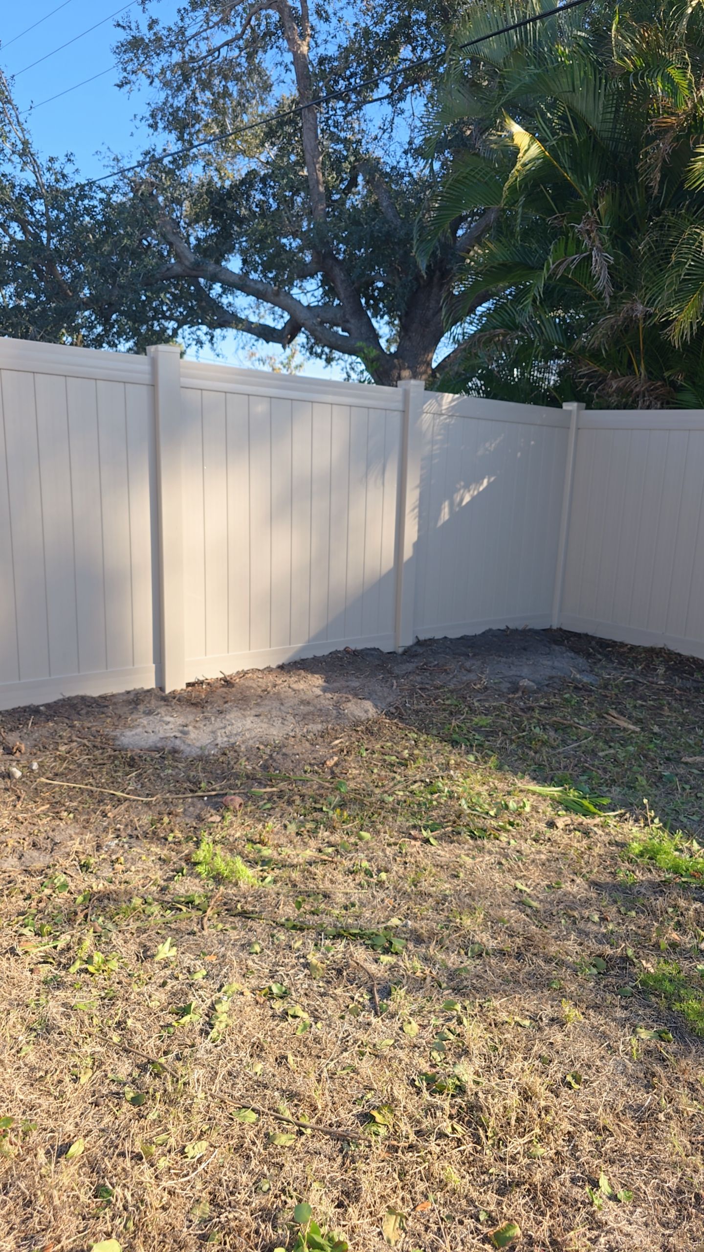 Custom Color Vinyl Fence in North Port by True Fence LLC
