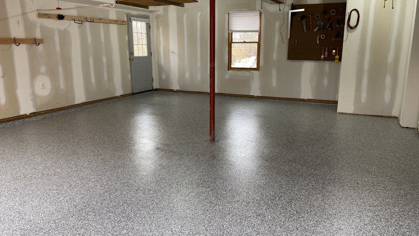 Ryan B. gets a new garage floor in Banner Garage Stonehenge! by Banner Garage