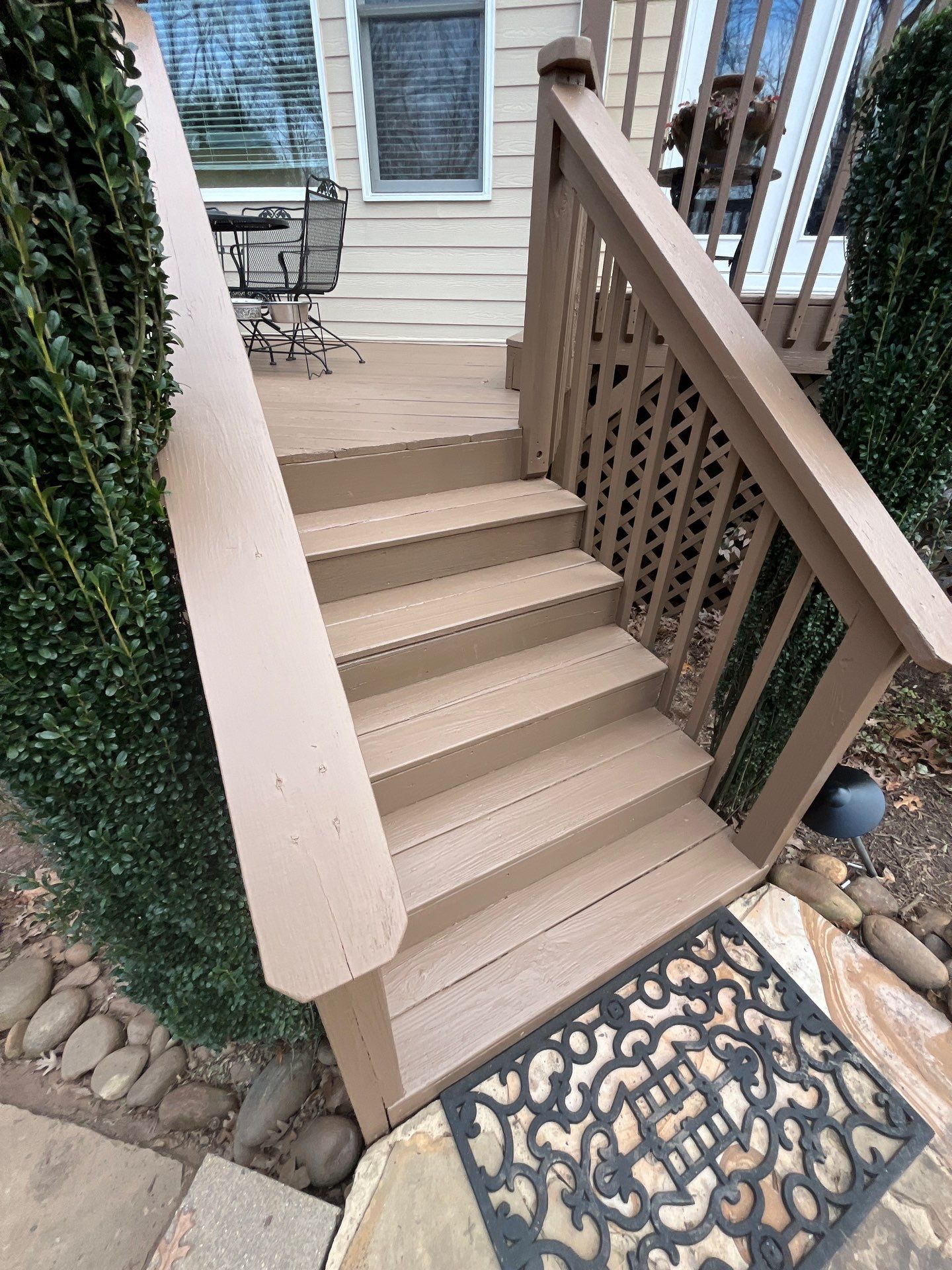 Exterior and Deck of home in Sugar Hill by Five Star Painting