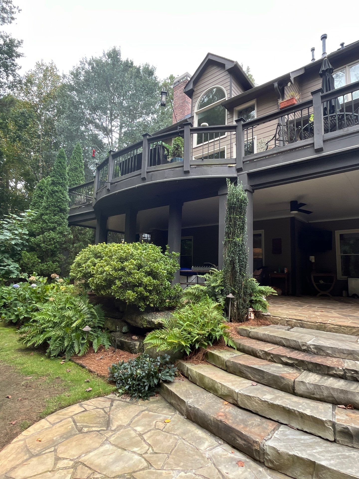 Deck Build using Pressure Treated Pine with Timbertech Deck Lighting by Nelson Exteriors 