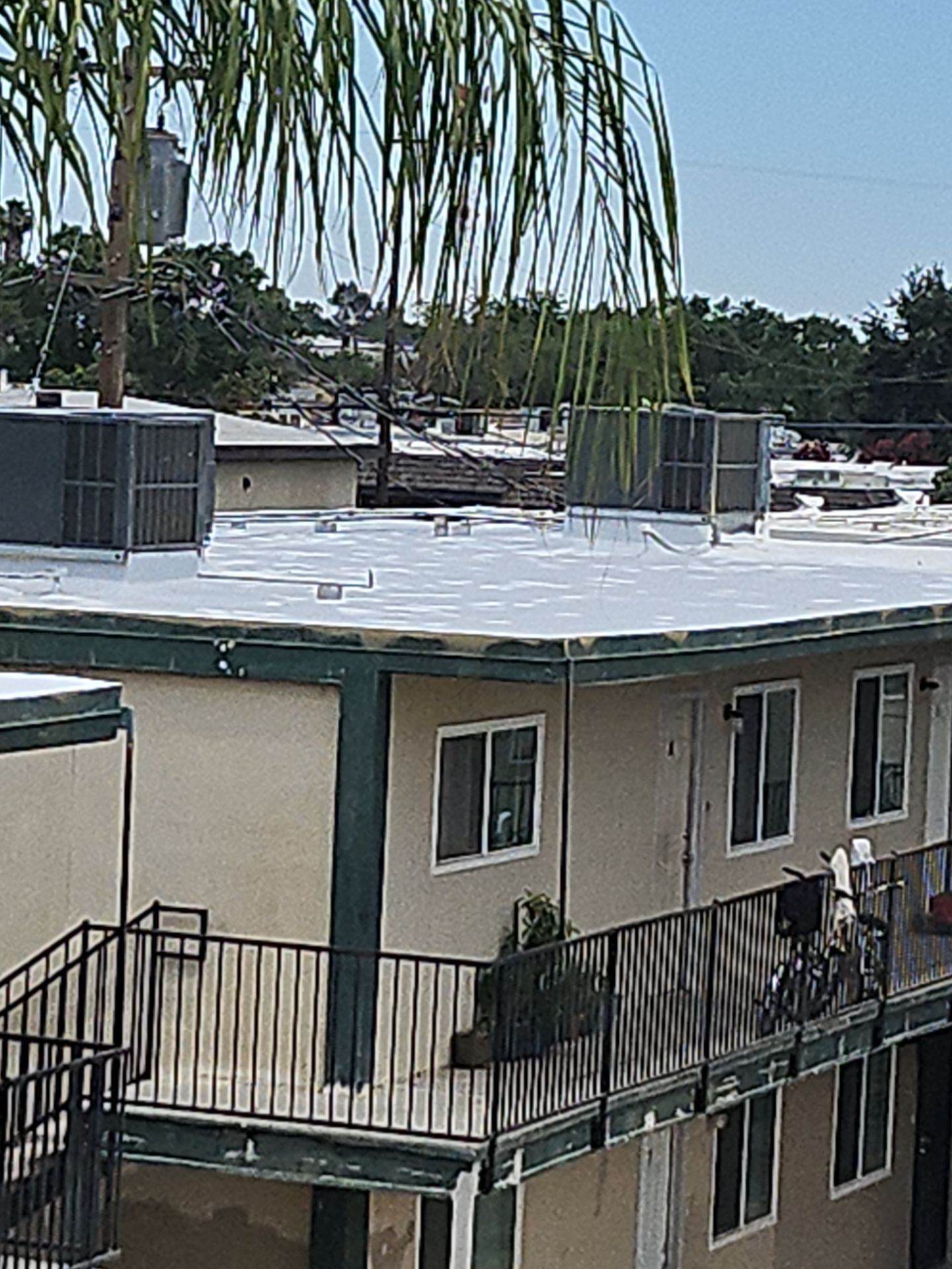 Foam Refurbish using General Coatings acrylic coatings and spray foam by Straight Edge Roofing Inc