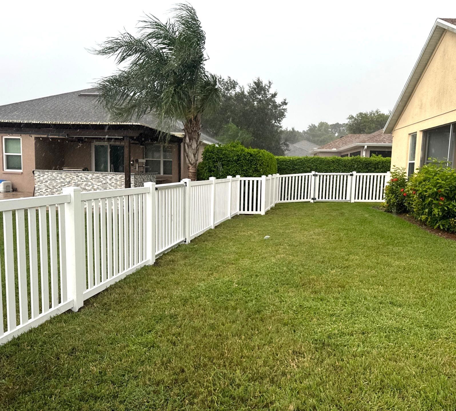 Vinyl Fence Installation using 6Ft White Vinyl Privacy and Picket Fence by Asap fence and gates, LLC