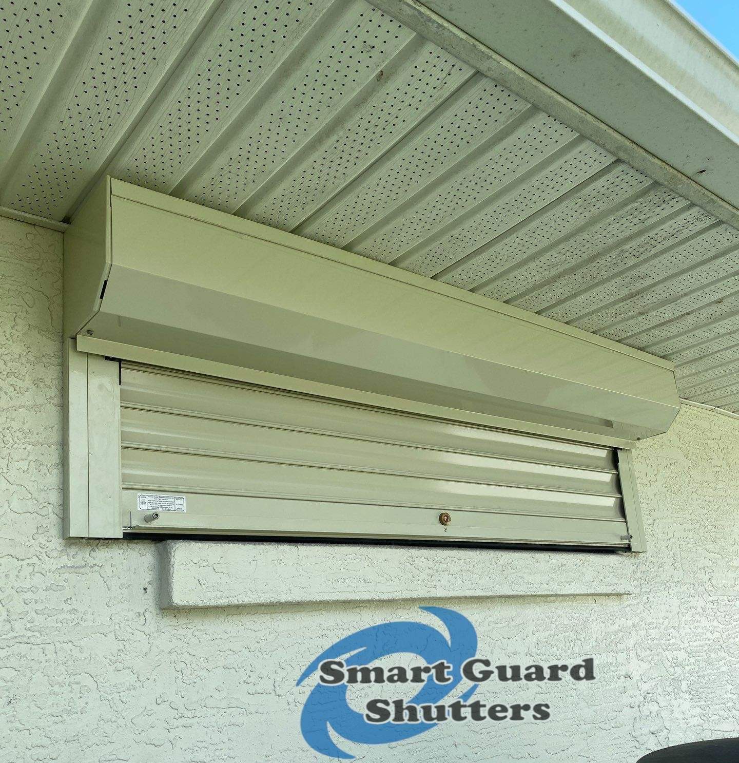 Rolling Shutters in Ivory by Smart Guard Shutters