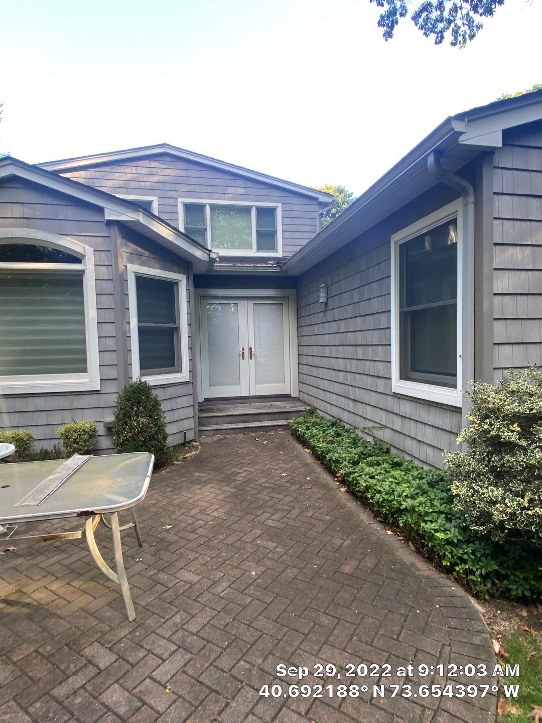 Gutter Installation using 5"white K style seamless gutters and 2x3 white leaders, and Microguard gutter shields installed.  by Above All Gutters 