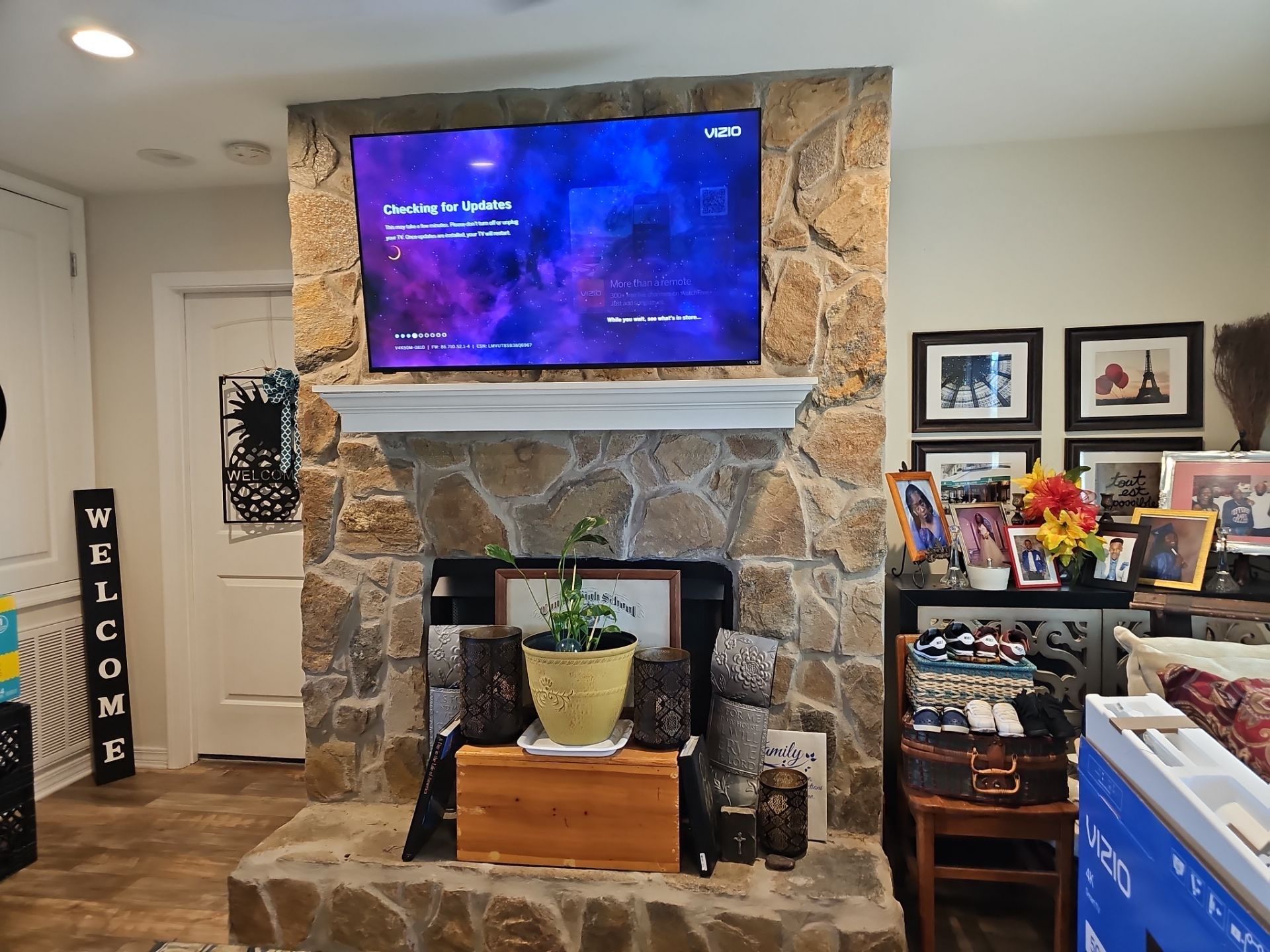 Fireplace TV Mounting Projects by Hangman Mounting & Installation 