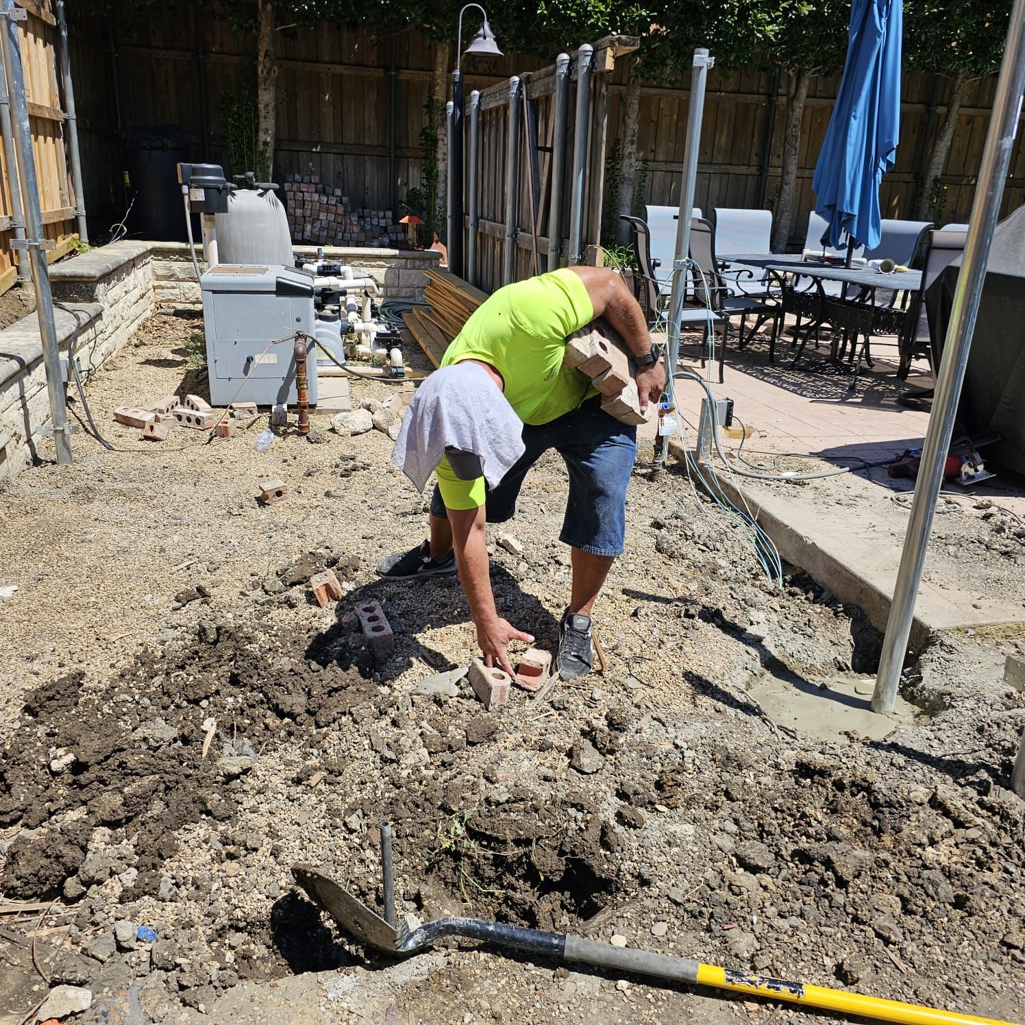 Fence & Concrete Patio by EL-GC LLC 